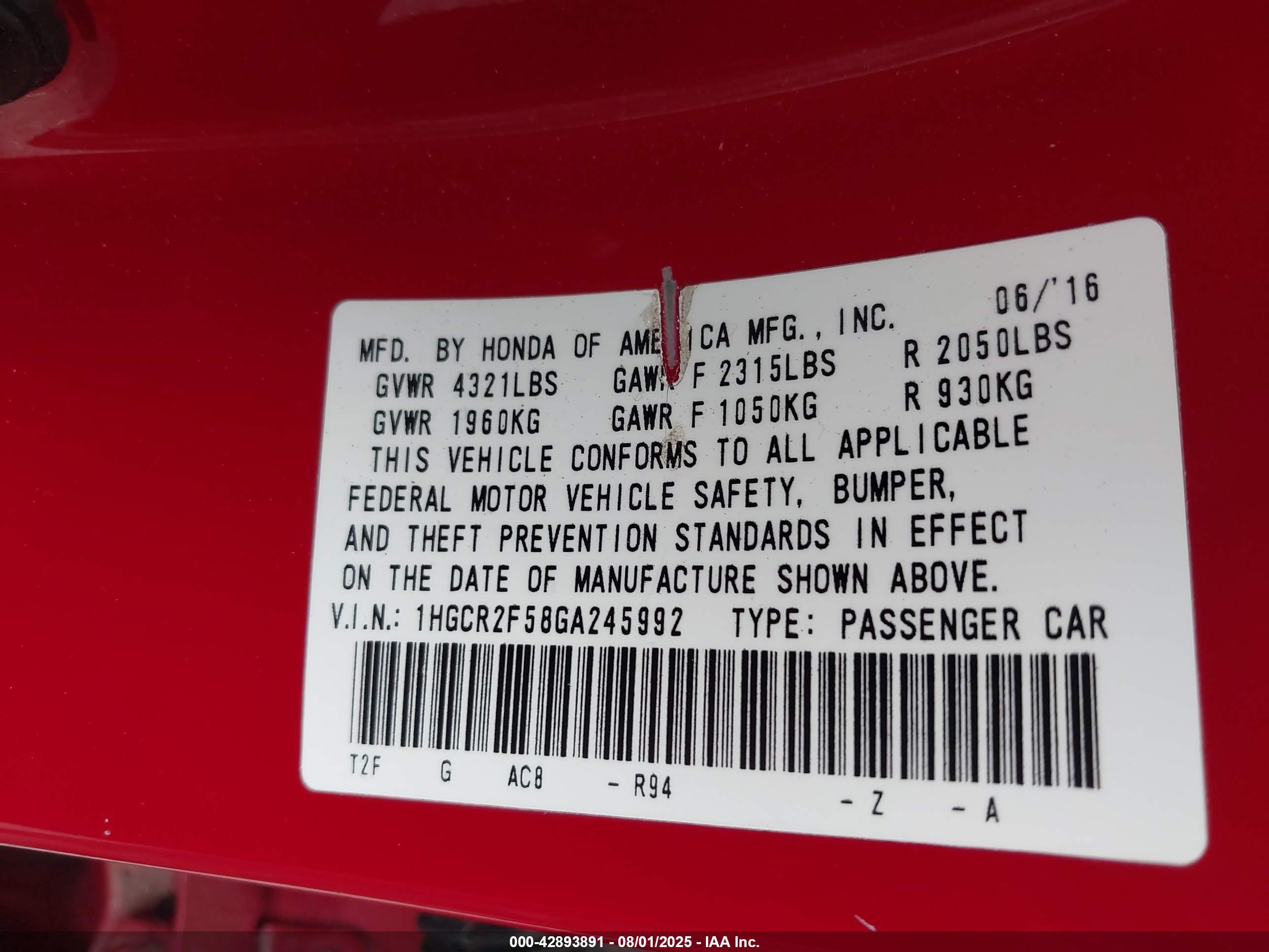 HONDA ACCORD image 9