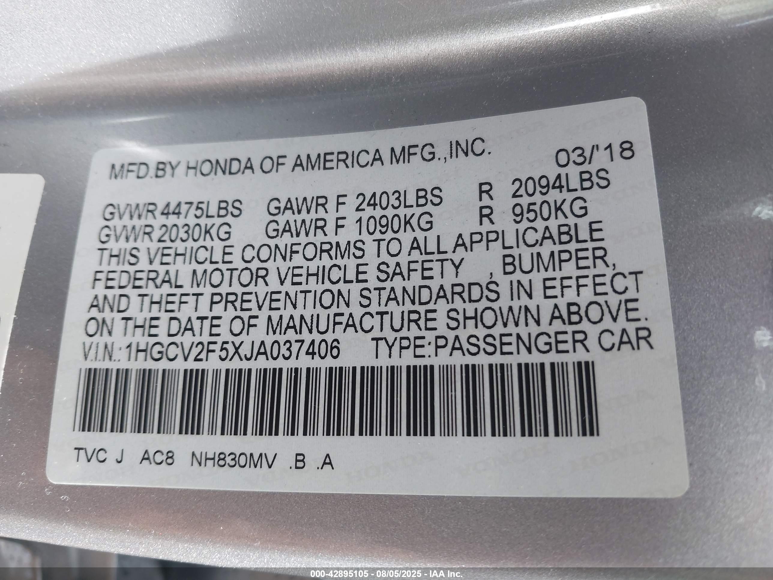 HONDA ACCORD image 9