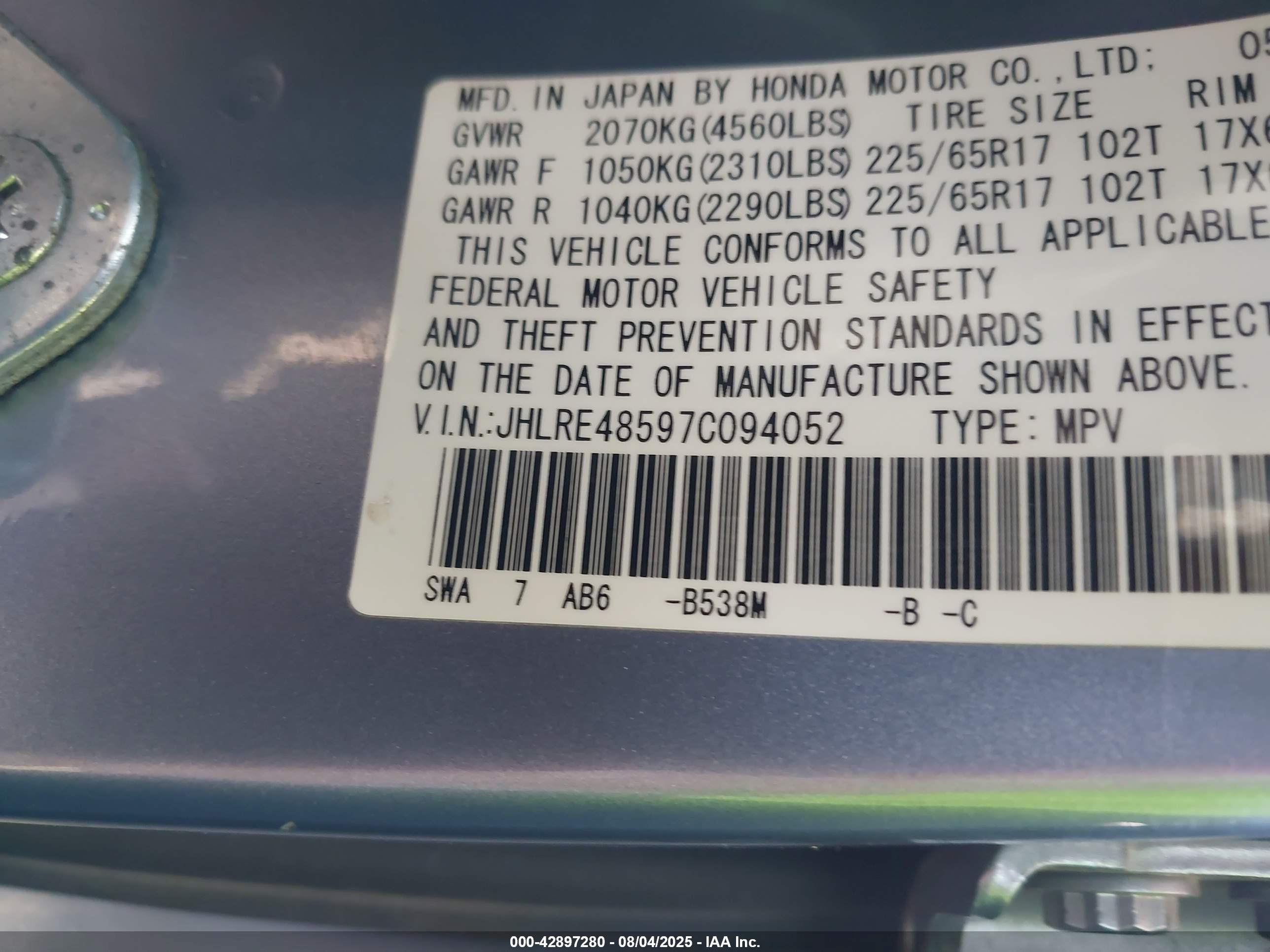 HONDA CR-V image 9