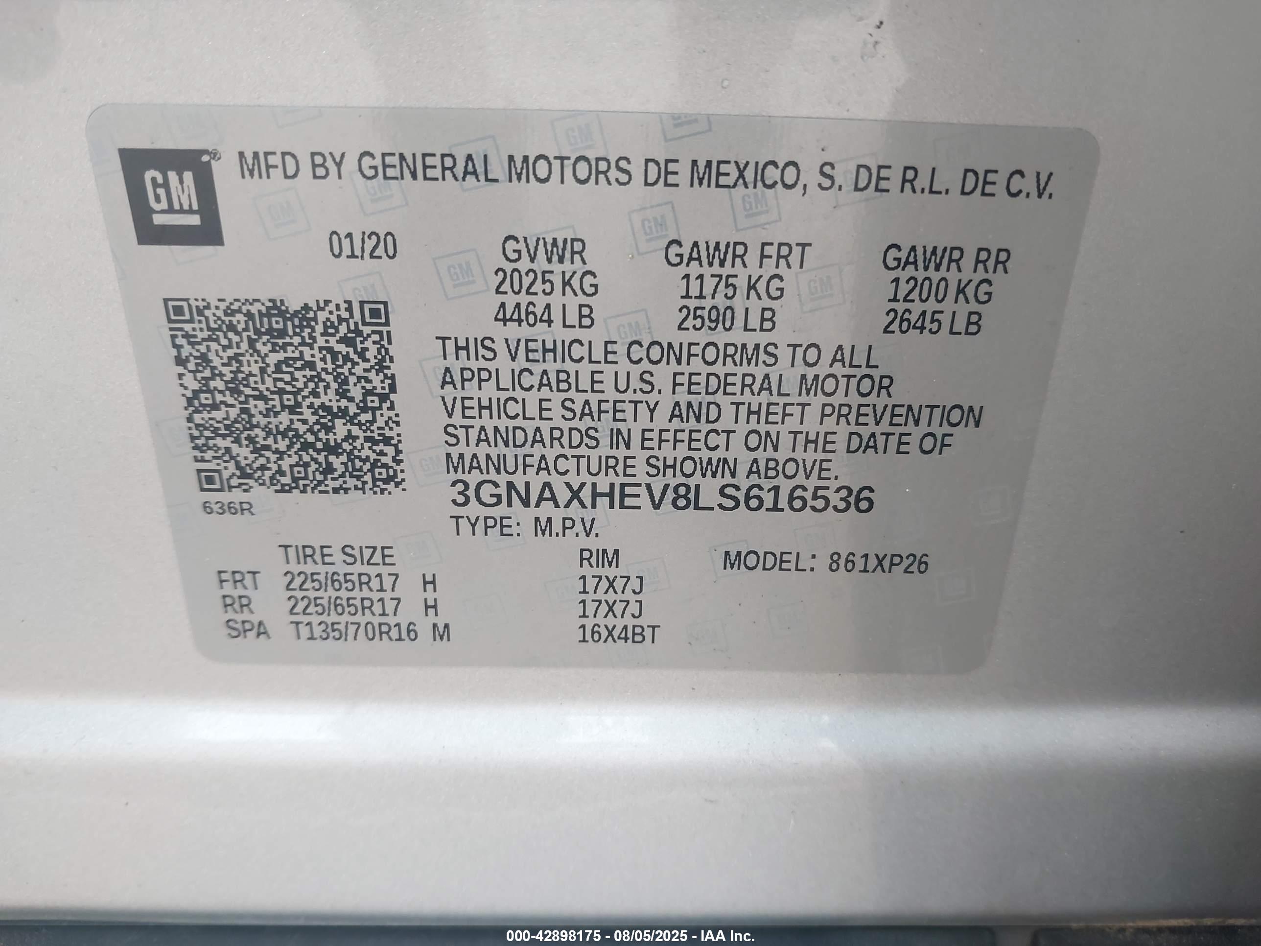 CHEVROLET EQUINOX image 9