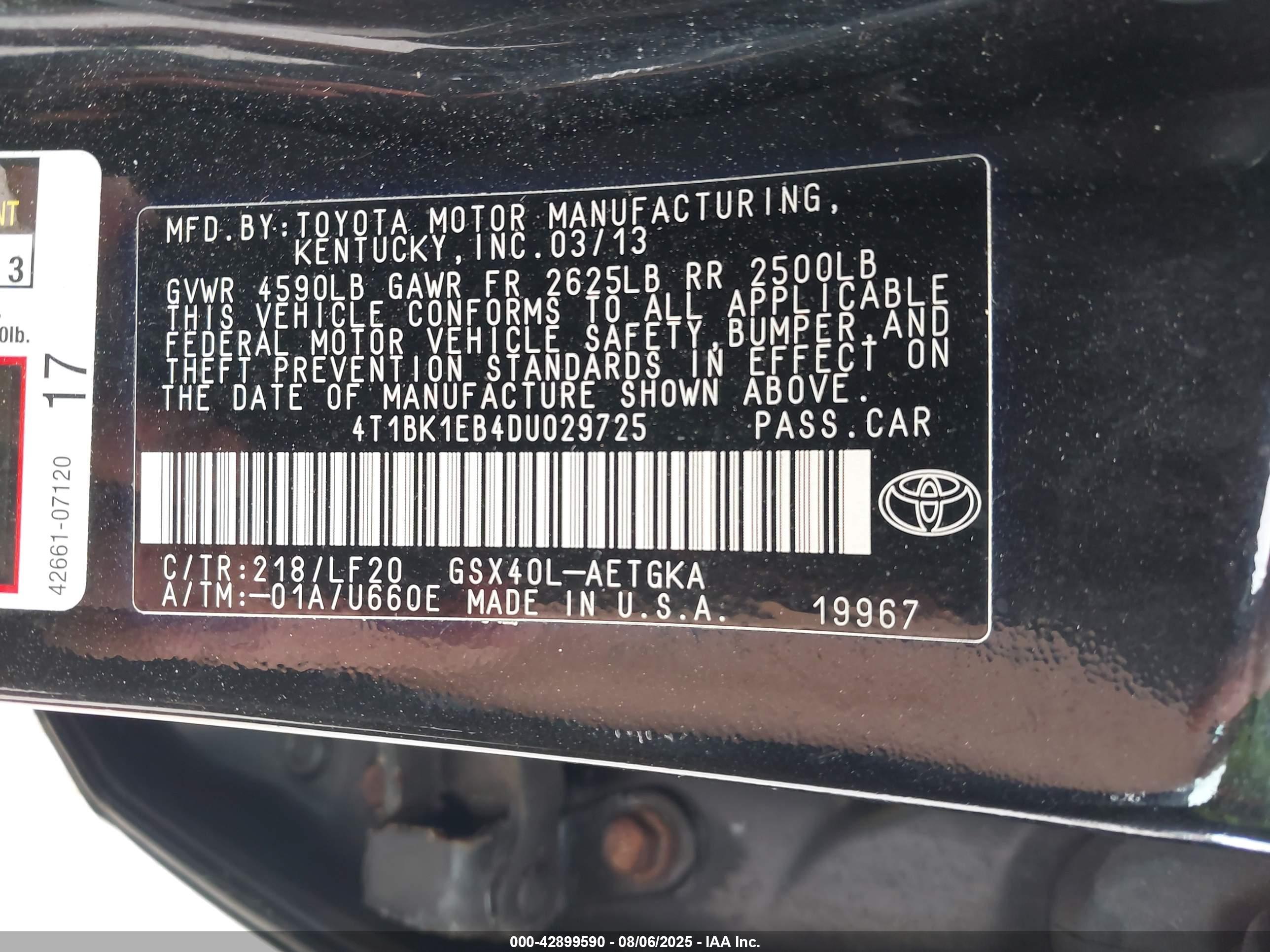 TOYOTA AVALON image 9