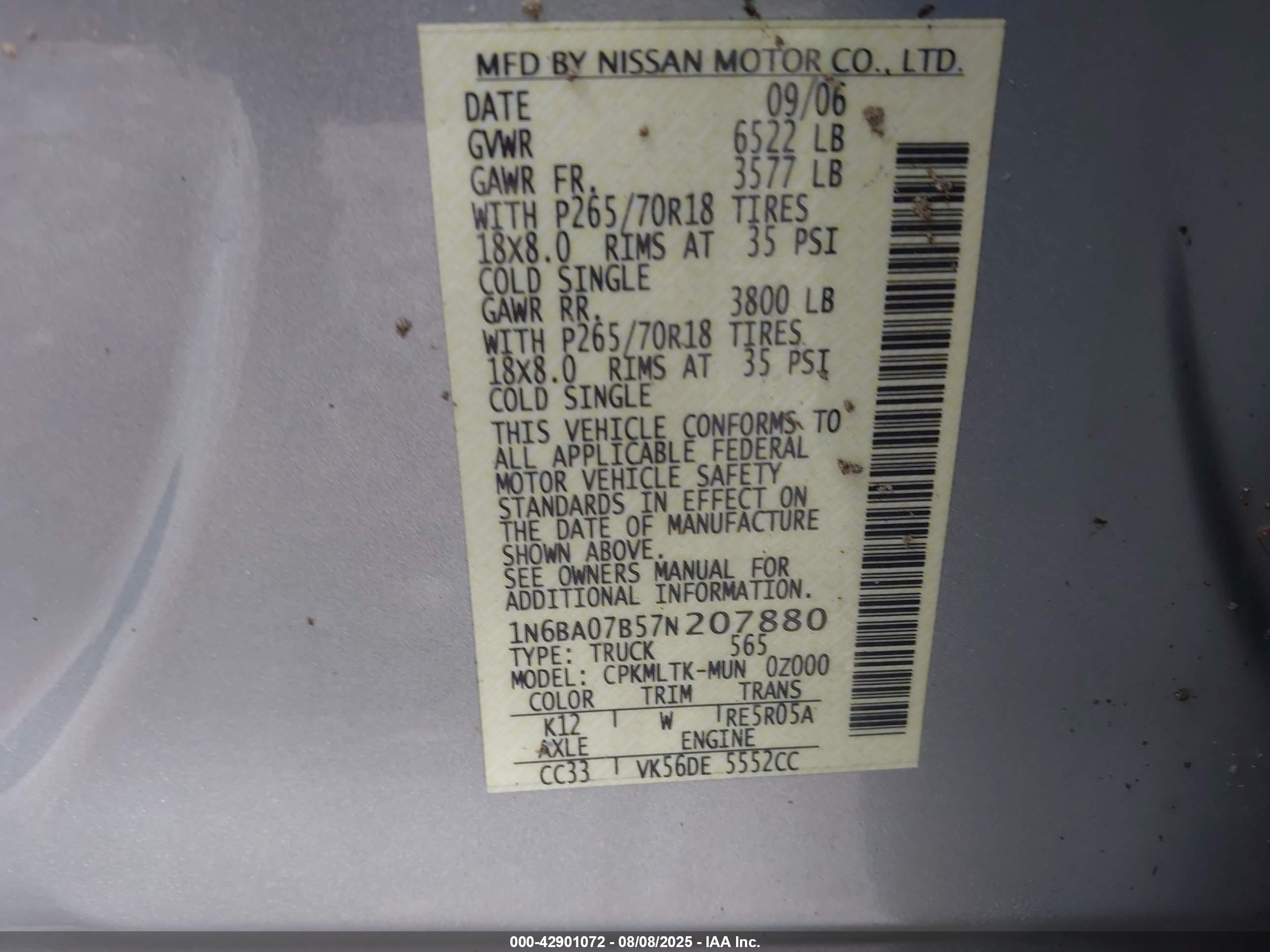 NISSAN TITAN image 9