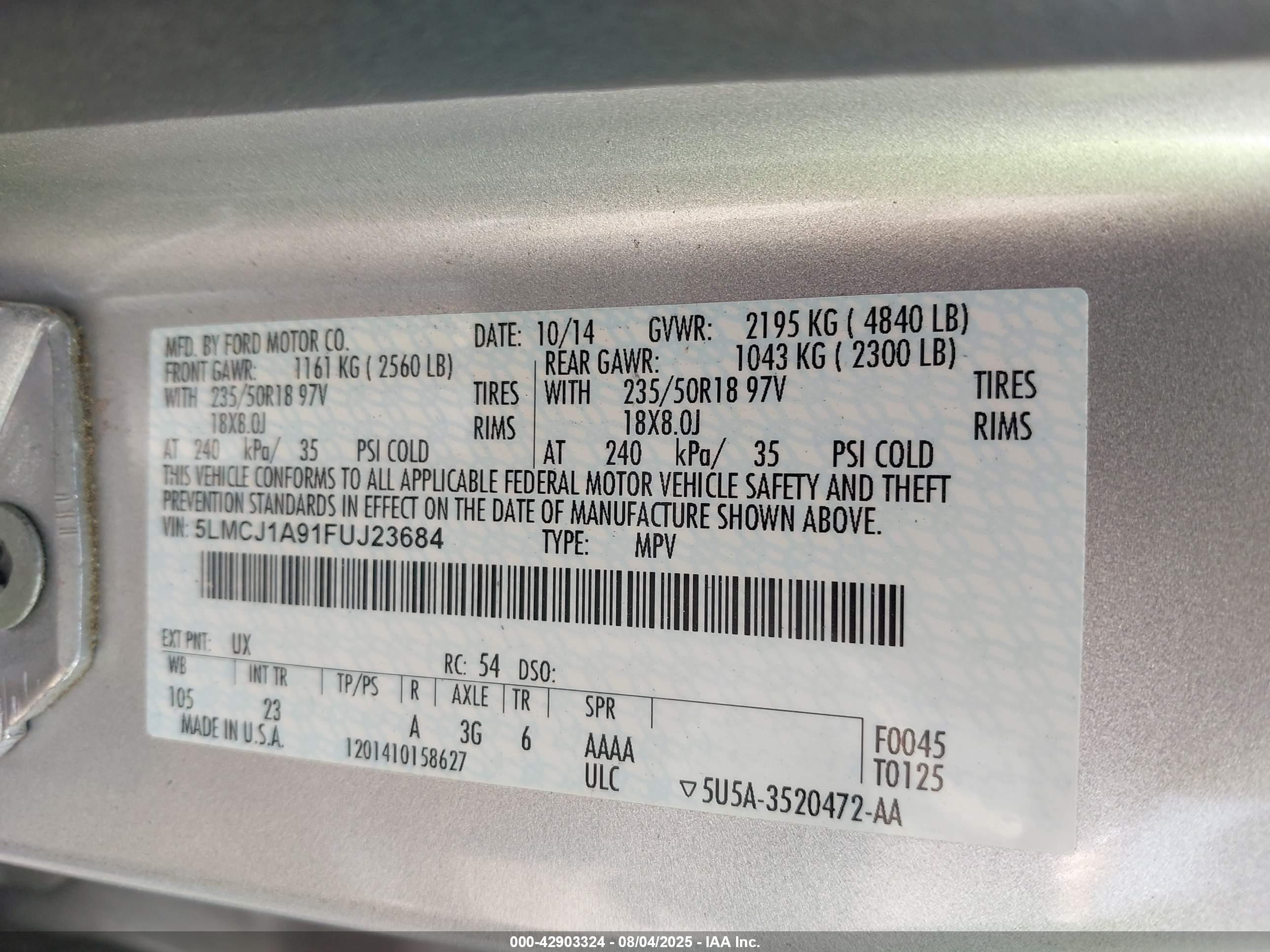 LINCOLN MKC image 9