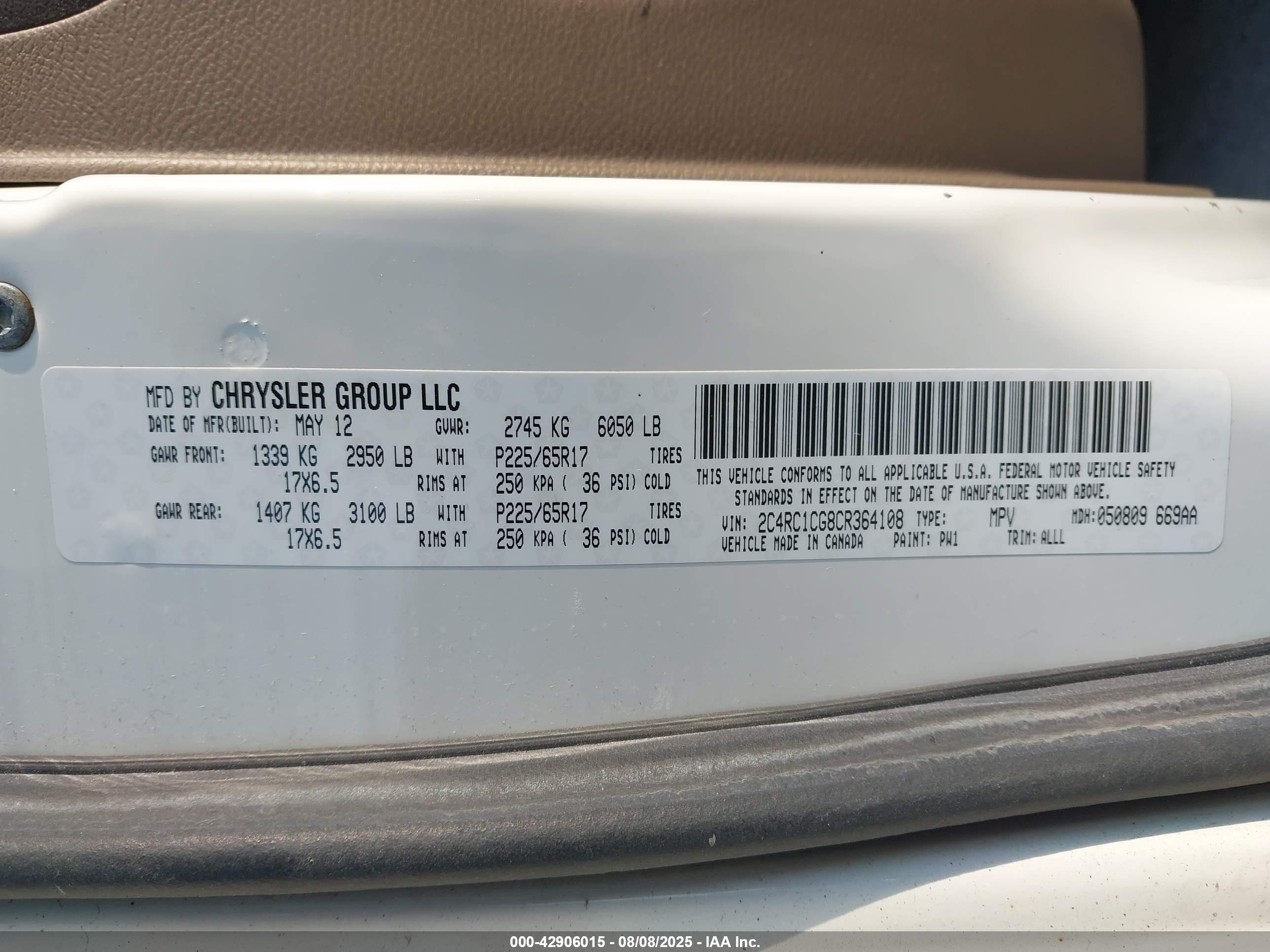 CHRYSLER TOWN image 9