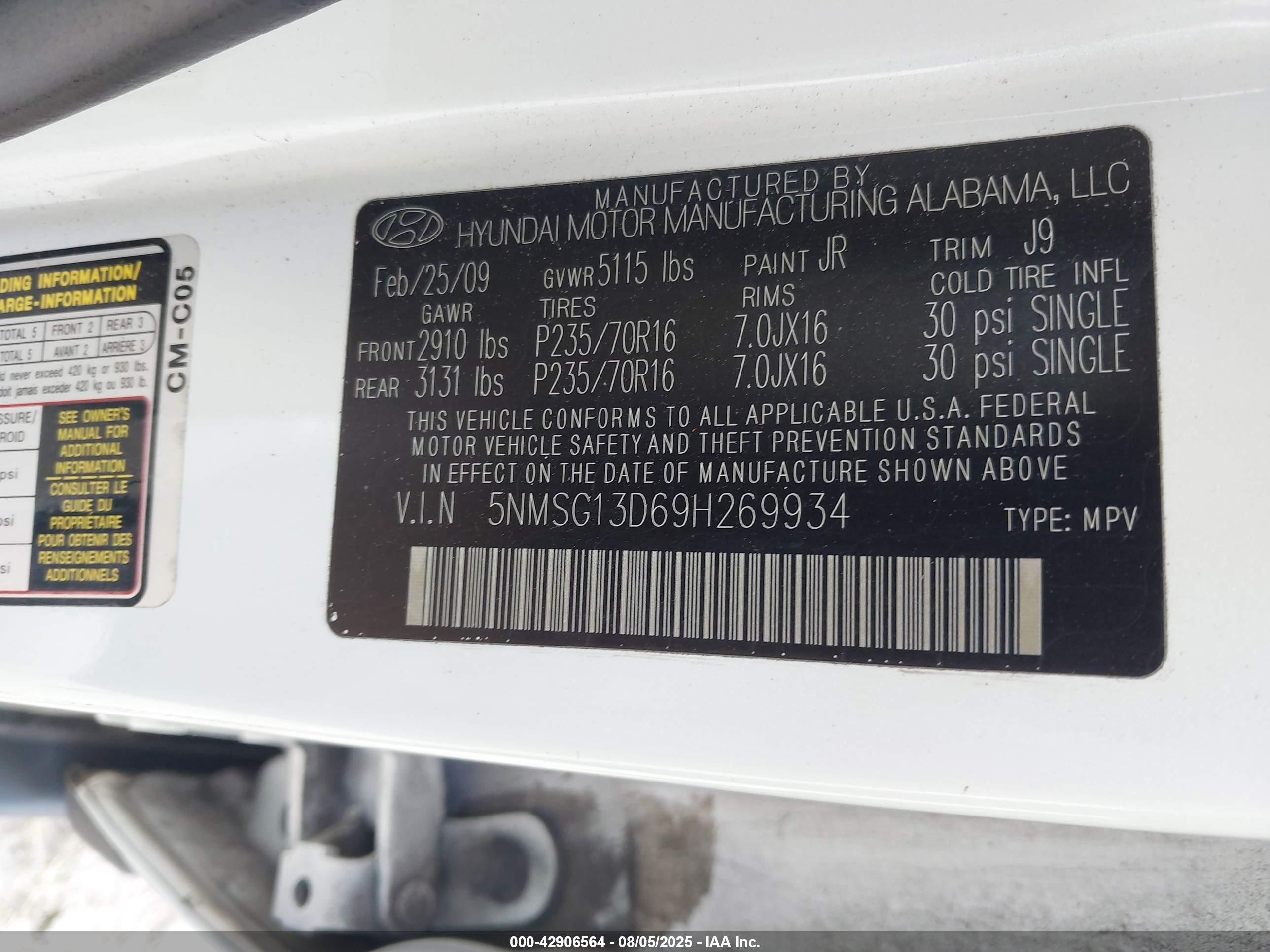 HYUNDAI SANTA image 9