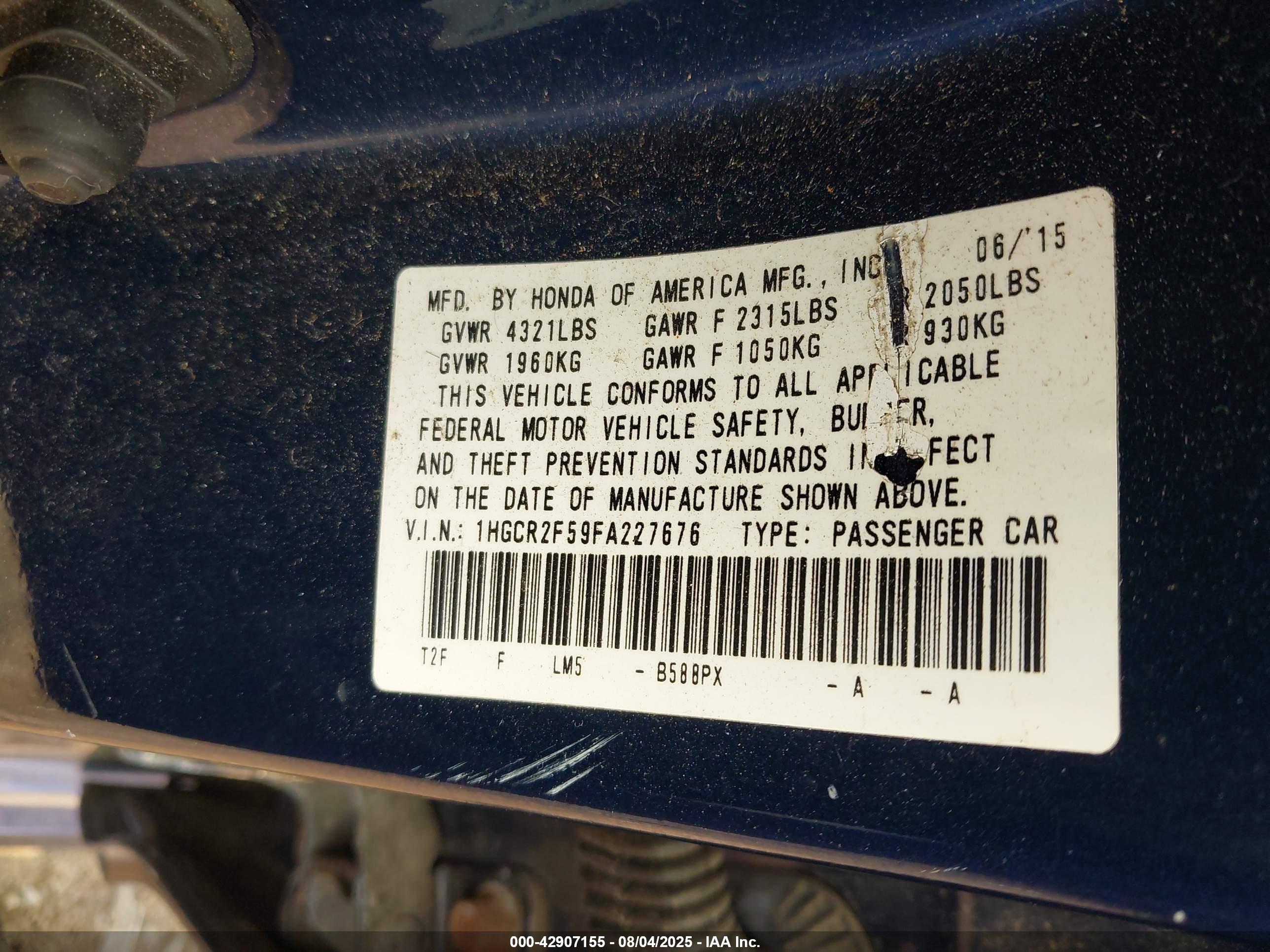 HONDA ACCORD image 9