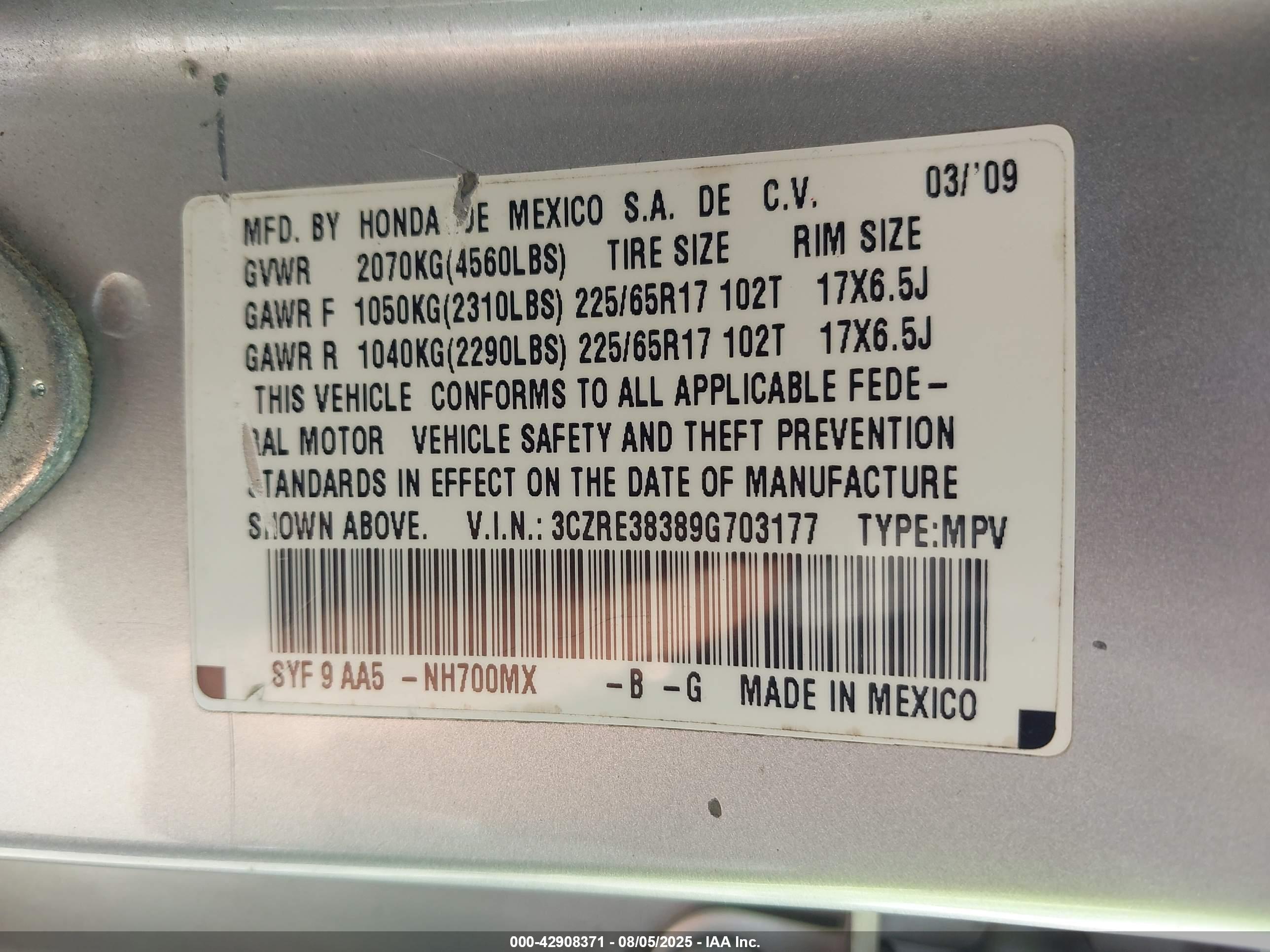 HONDA CR-V image 9