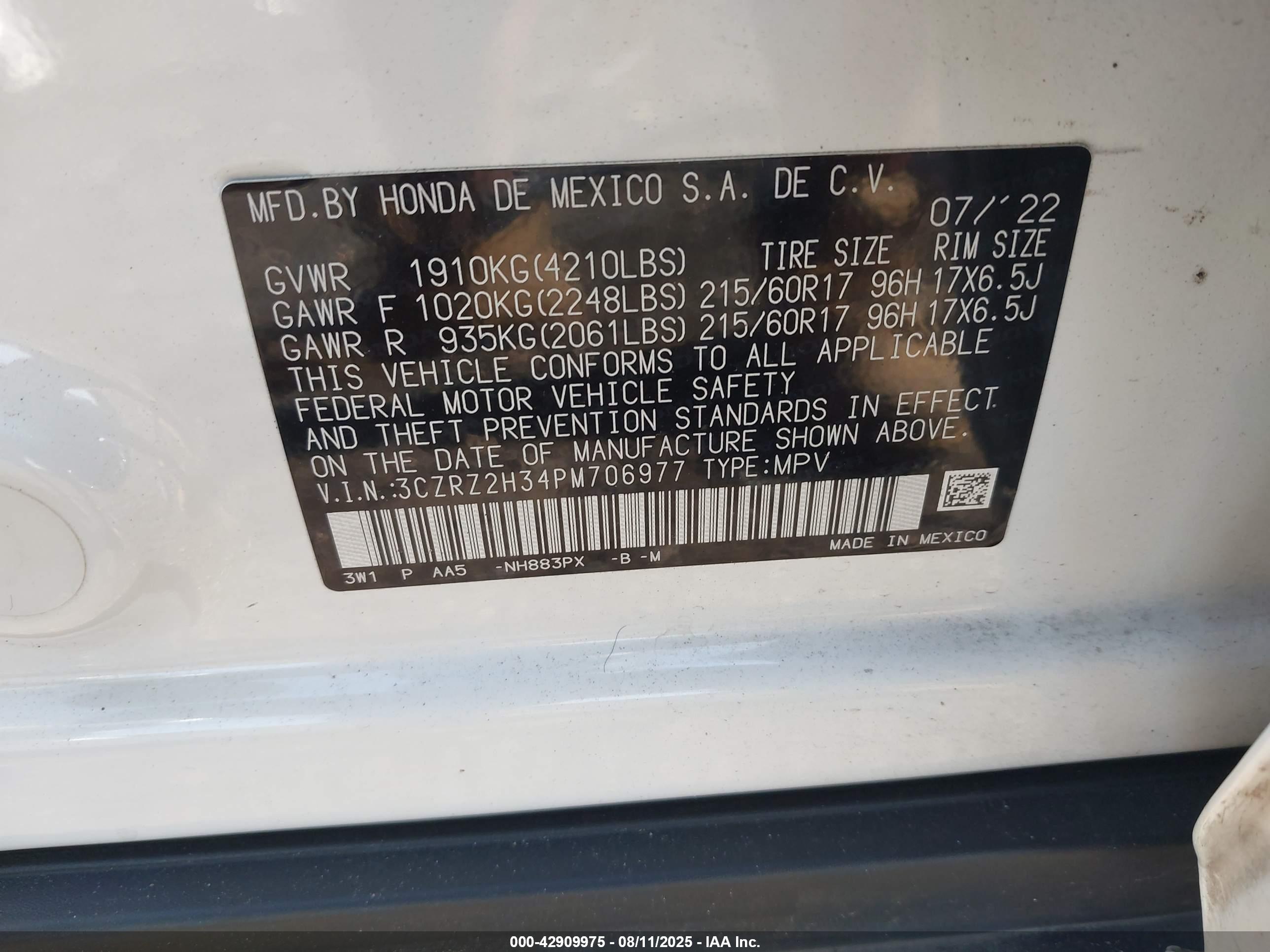 HONDA HR-V image 9
