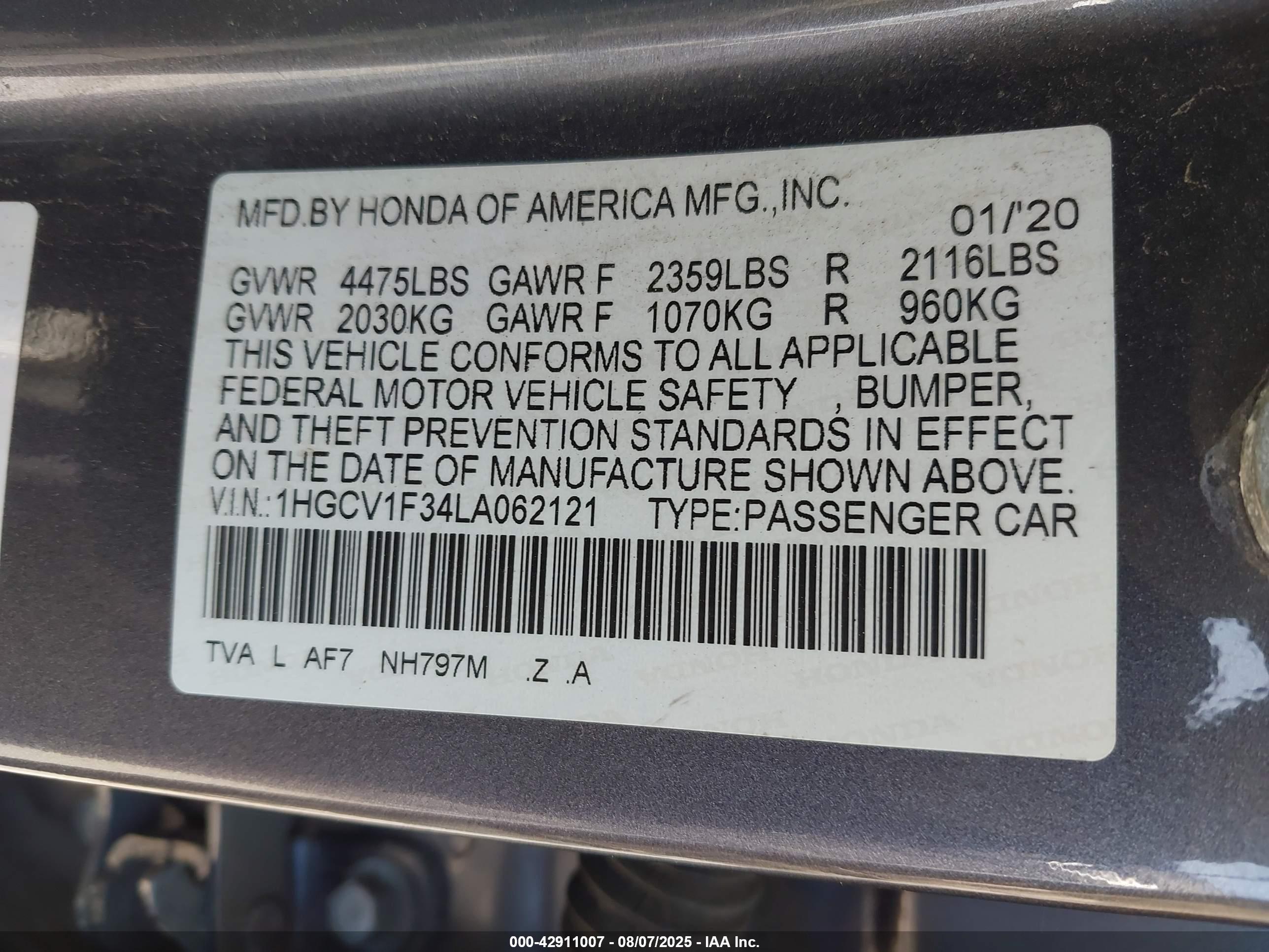 HONDA ACCORD image 9