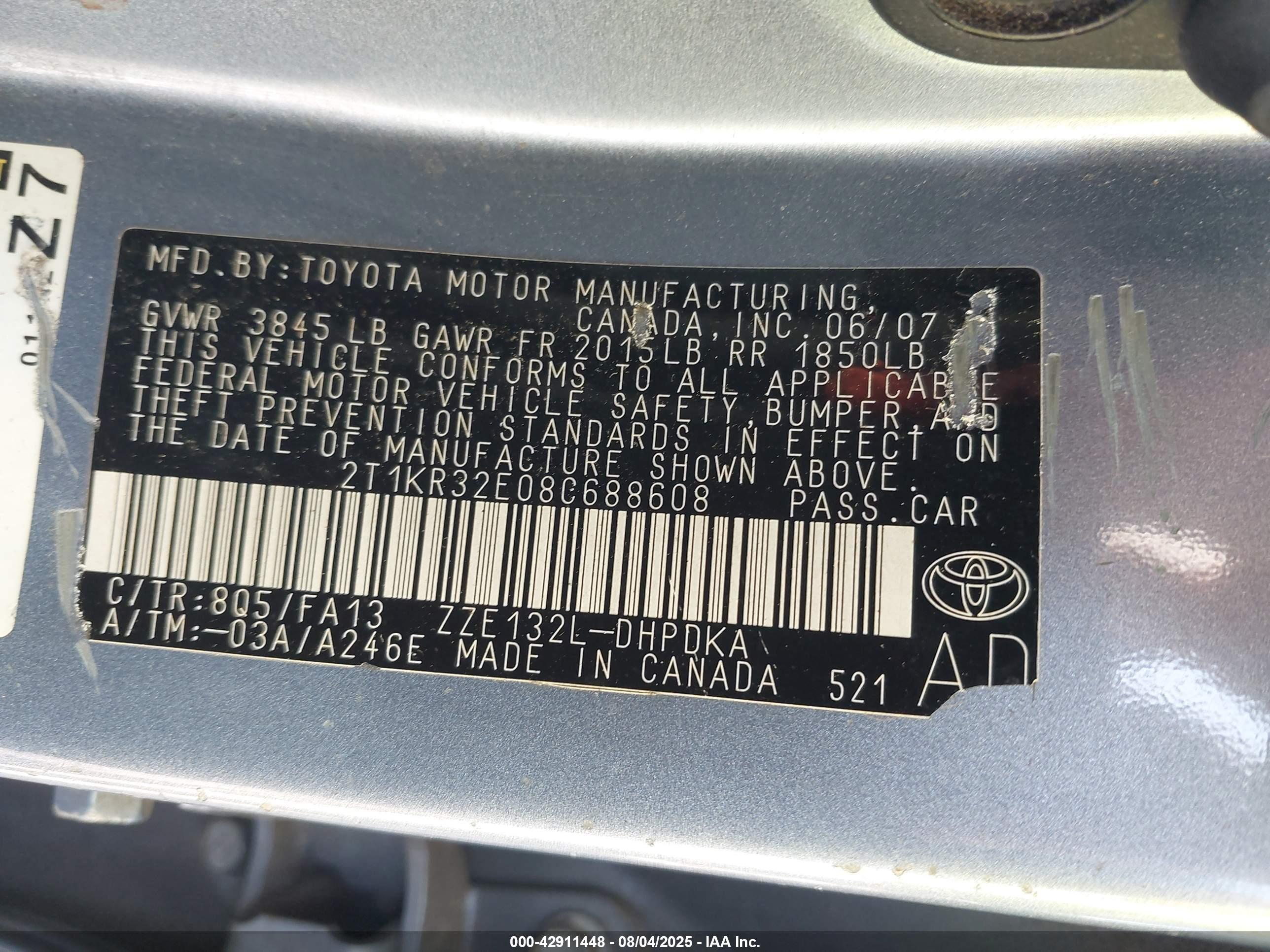 TOYOTA MATRIX image 9