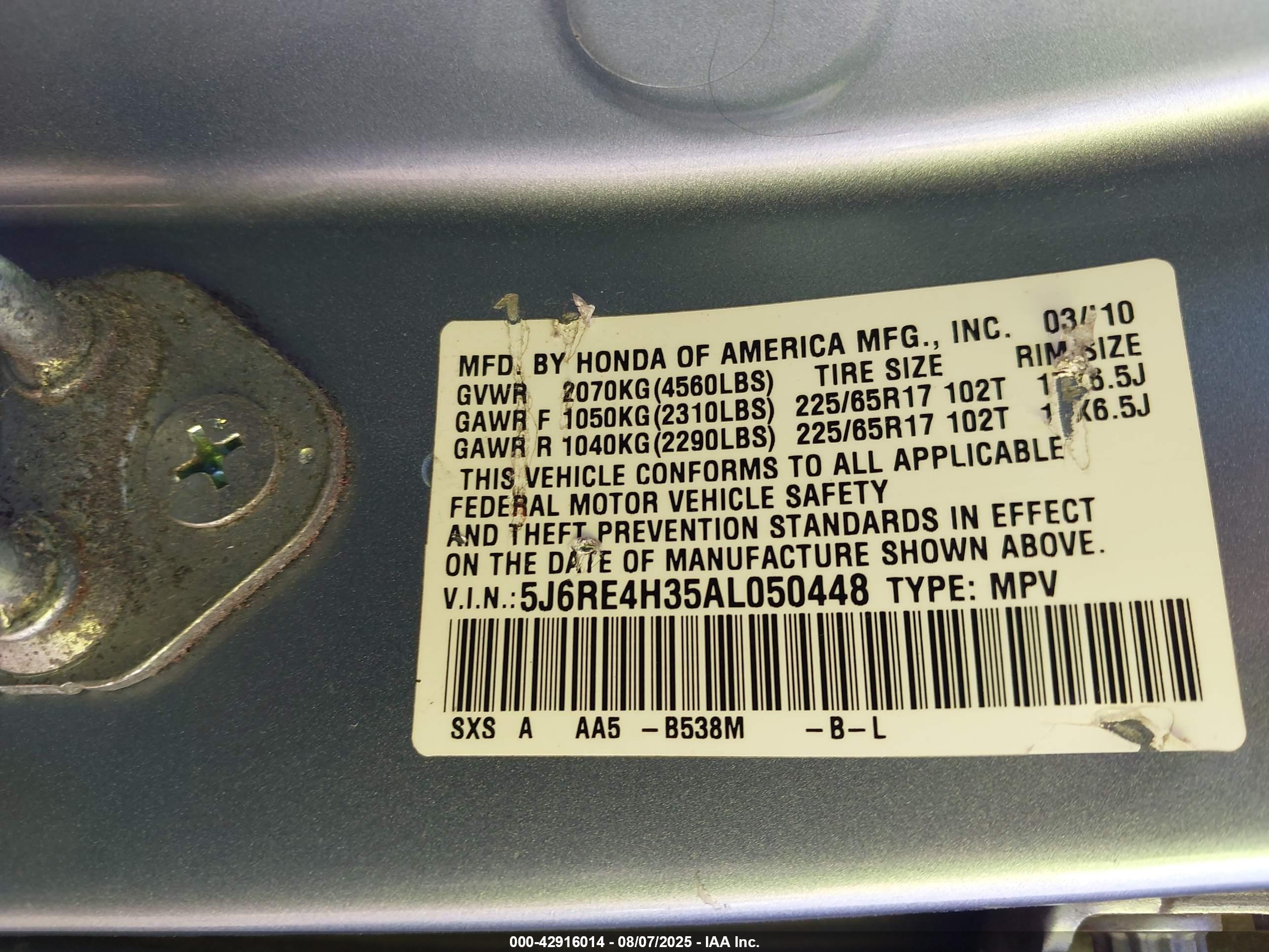 HONDA CR-V image 9
