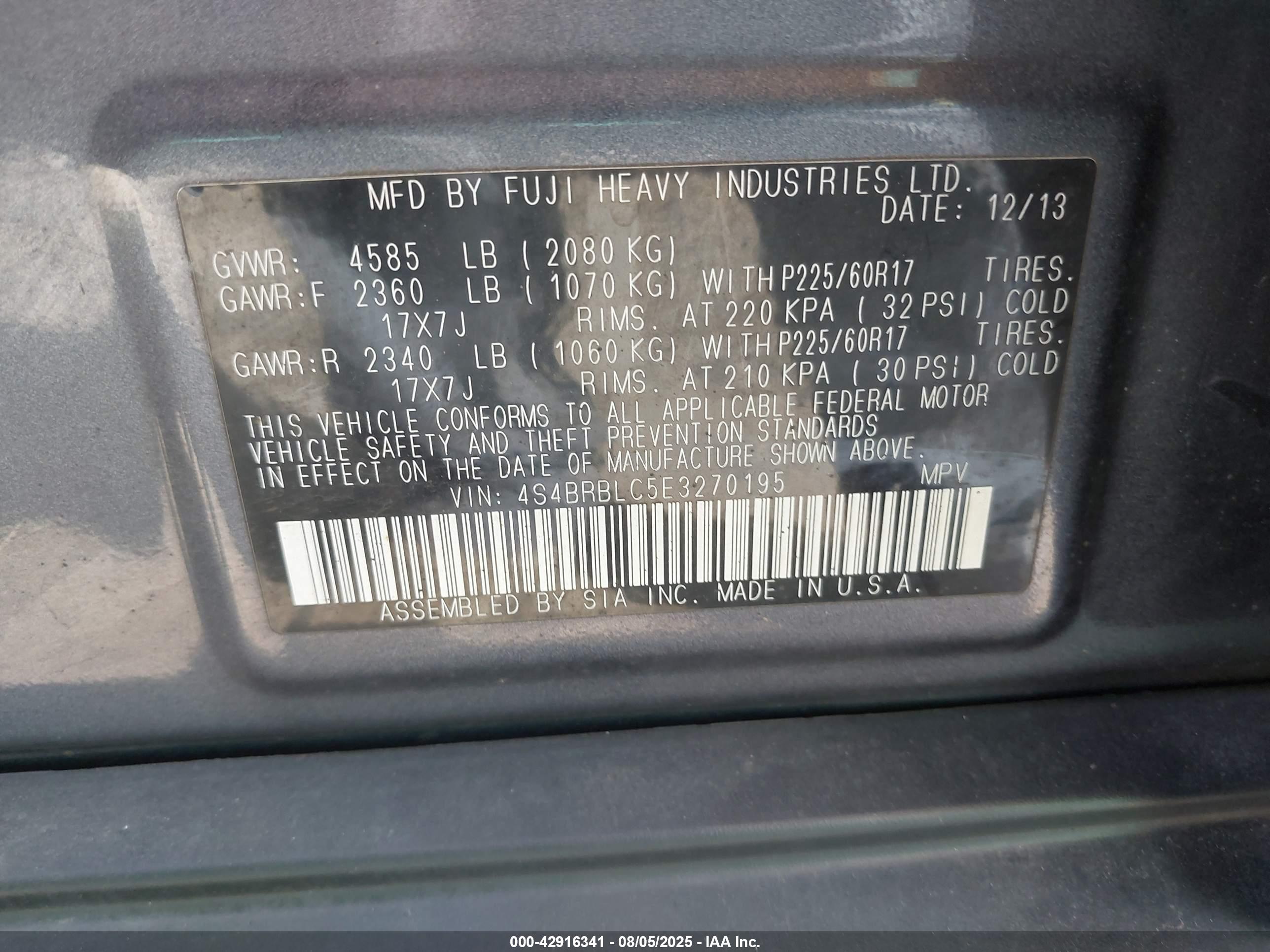 SUBARU OUTBACK image 9