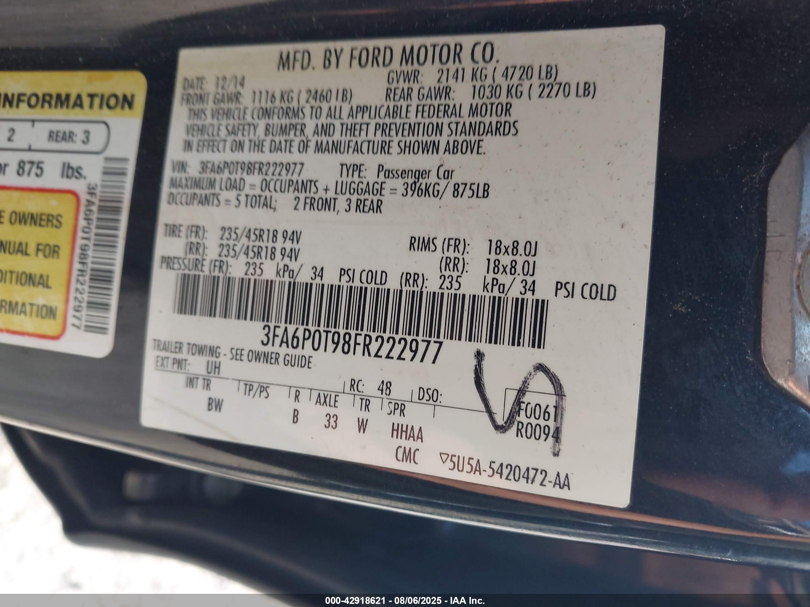 FORD FUSION image 9