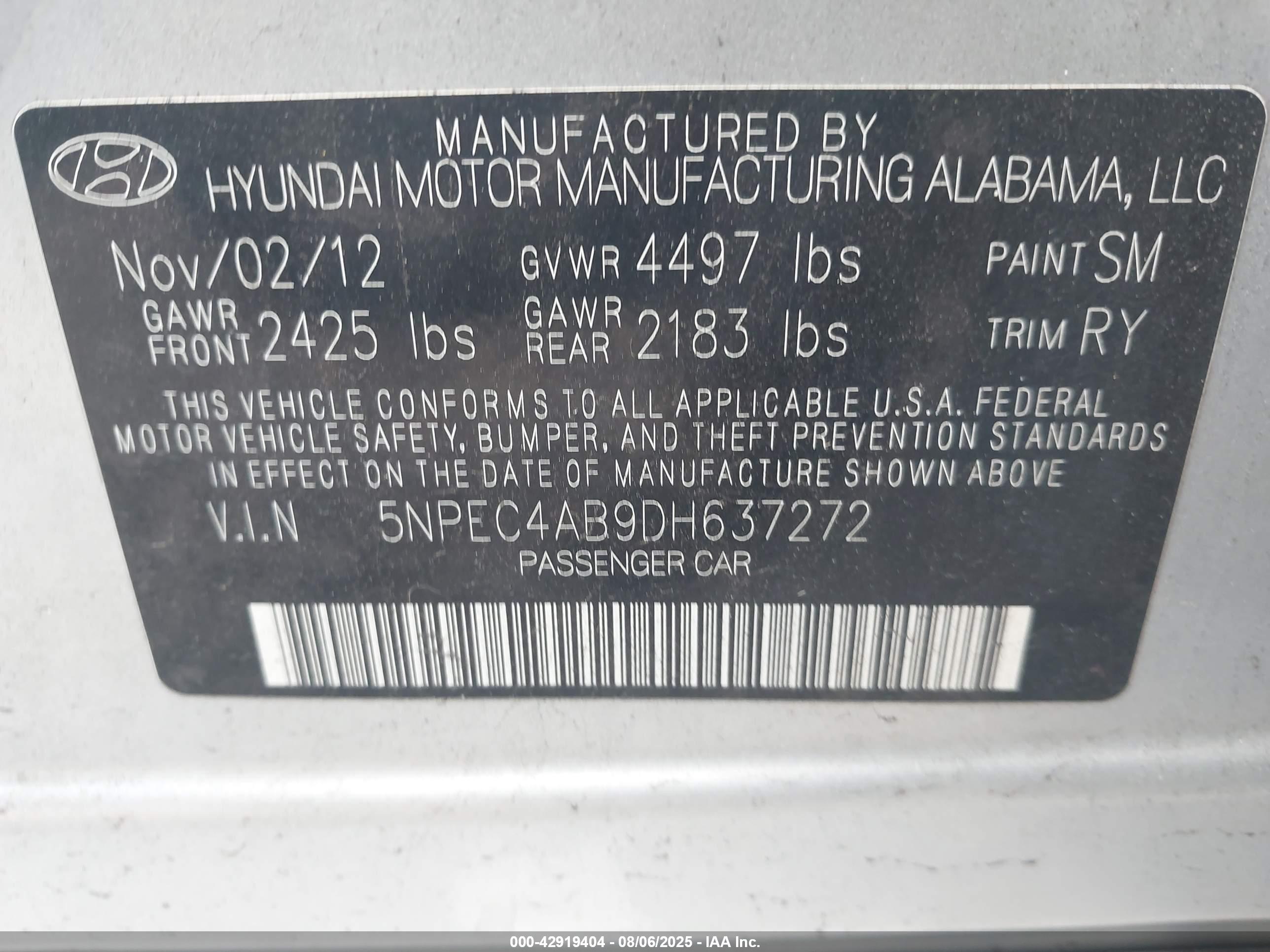 HYUNDAI SONATA image 9