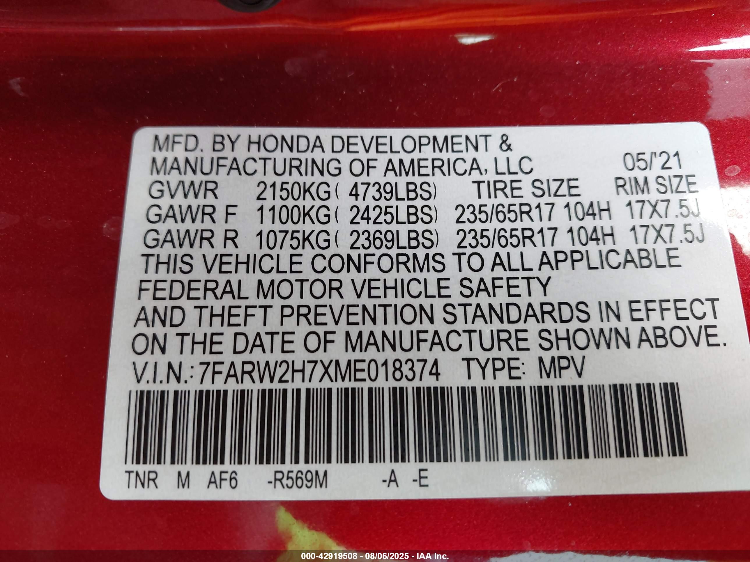HONDA CR-V image 9