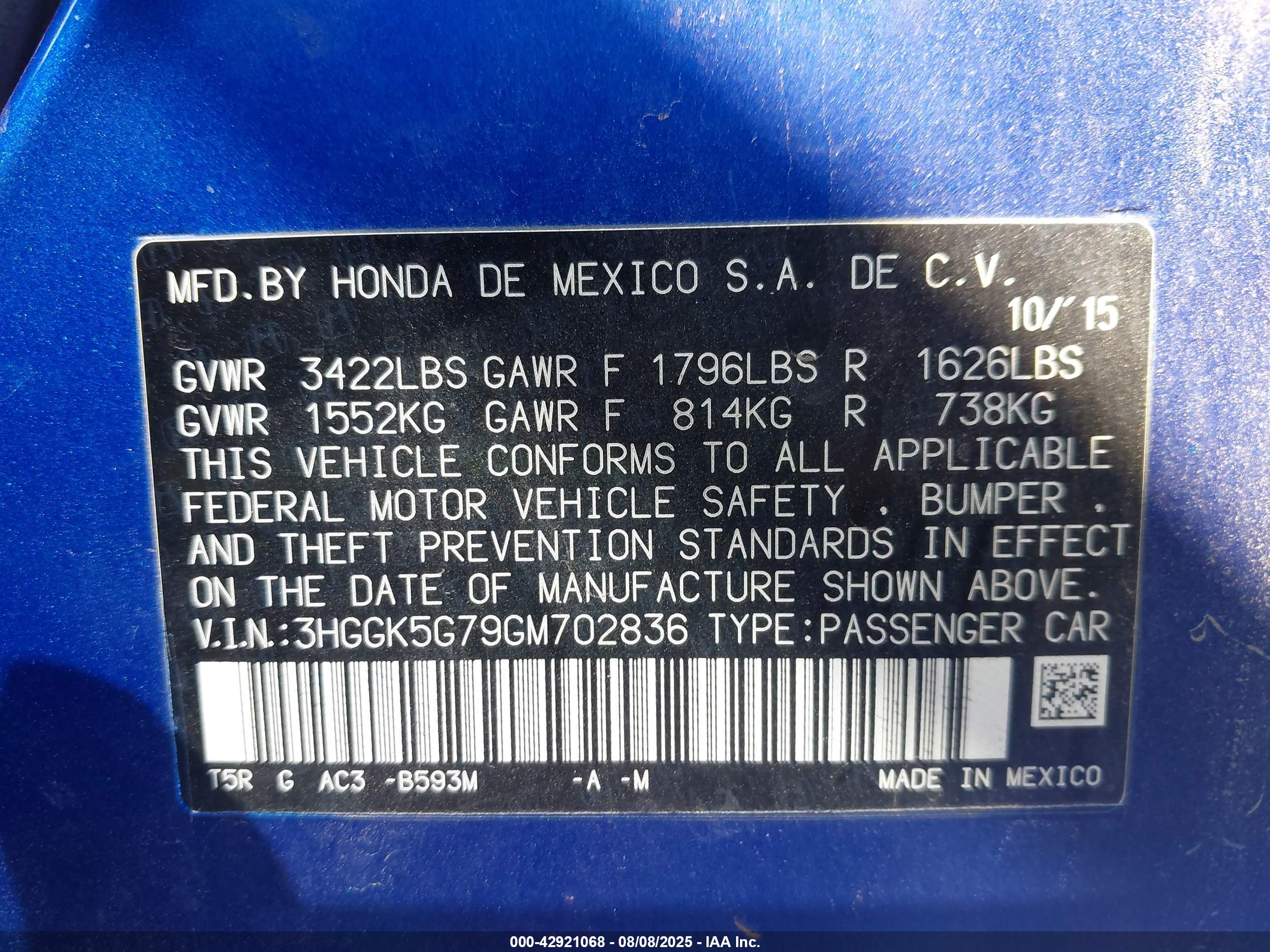 HONDA FIT image 9