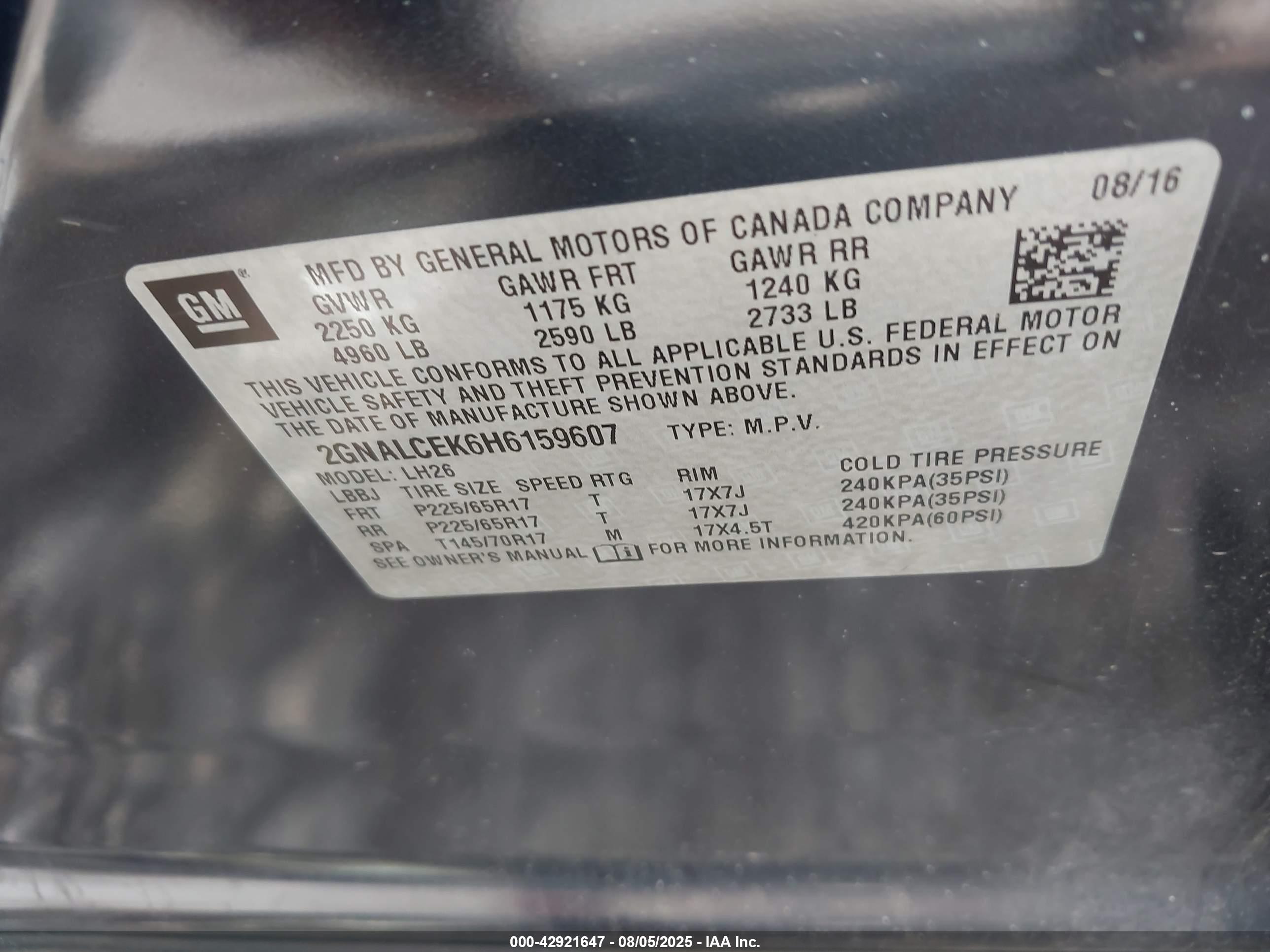 CHEVROLET EQUINOX image 9