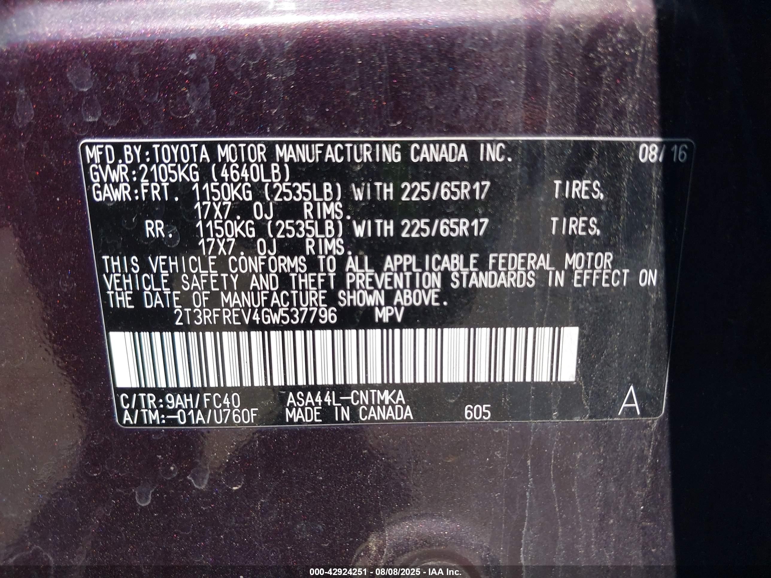 TOYOTA RAV4 image 9