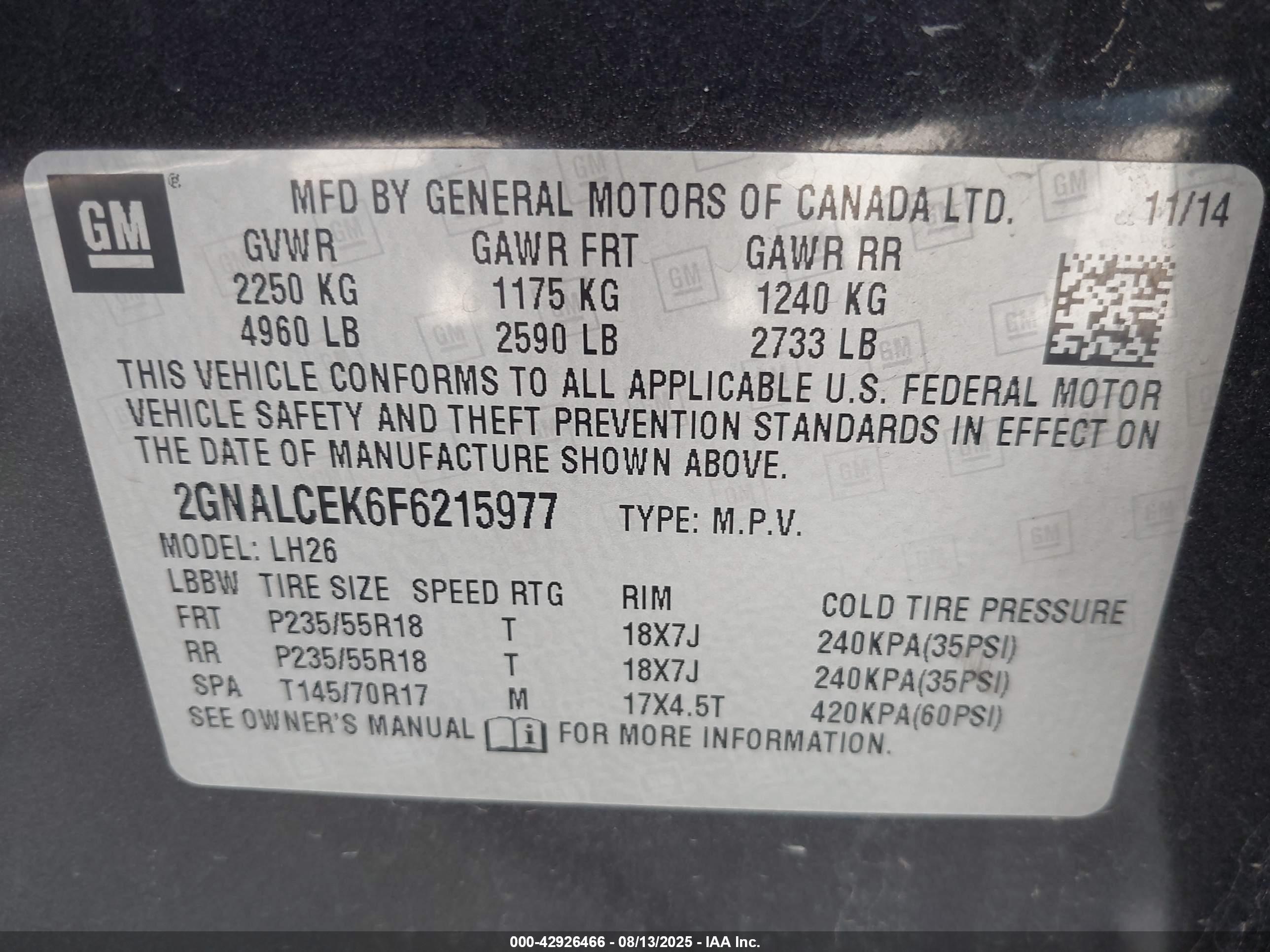 CHEVROLET EQUINOX image 9