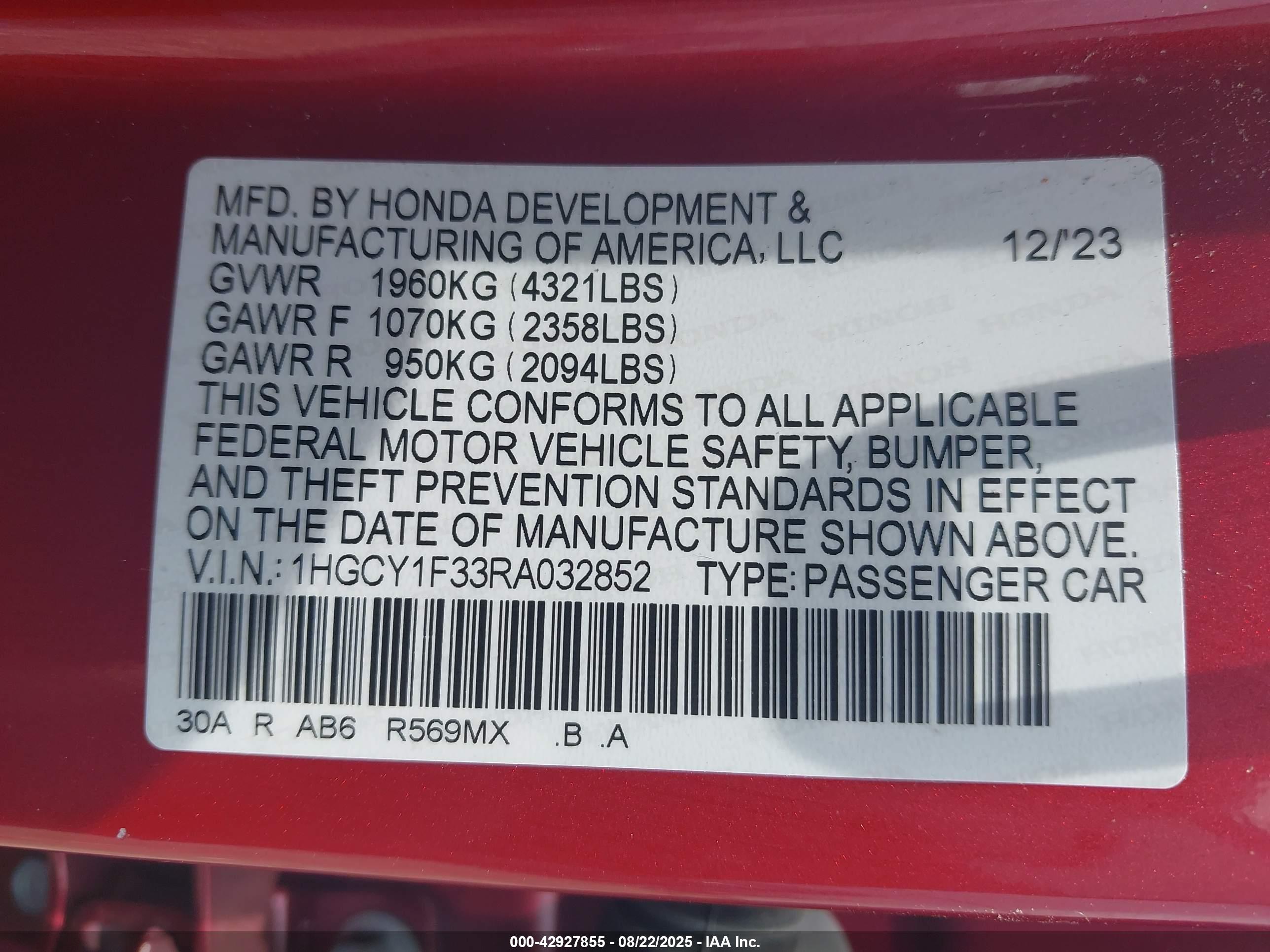 HONDA ACCORD image 9