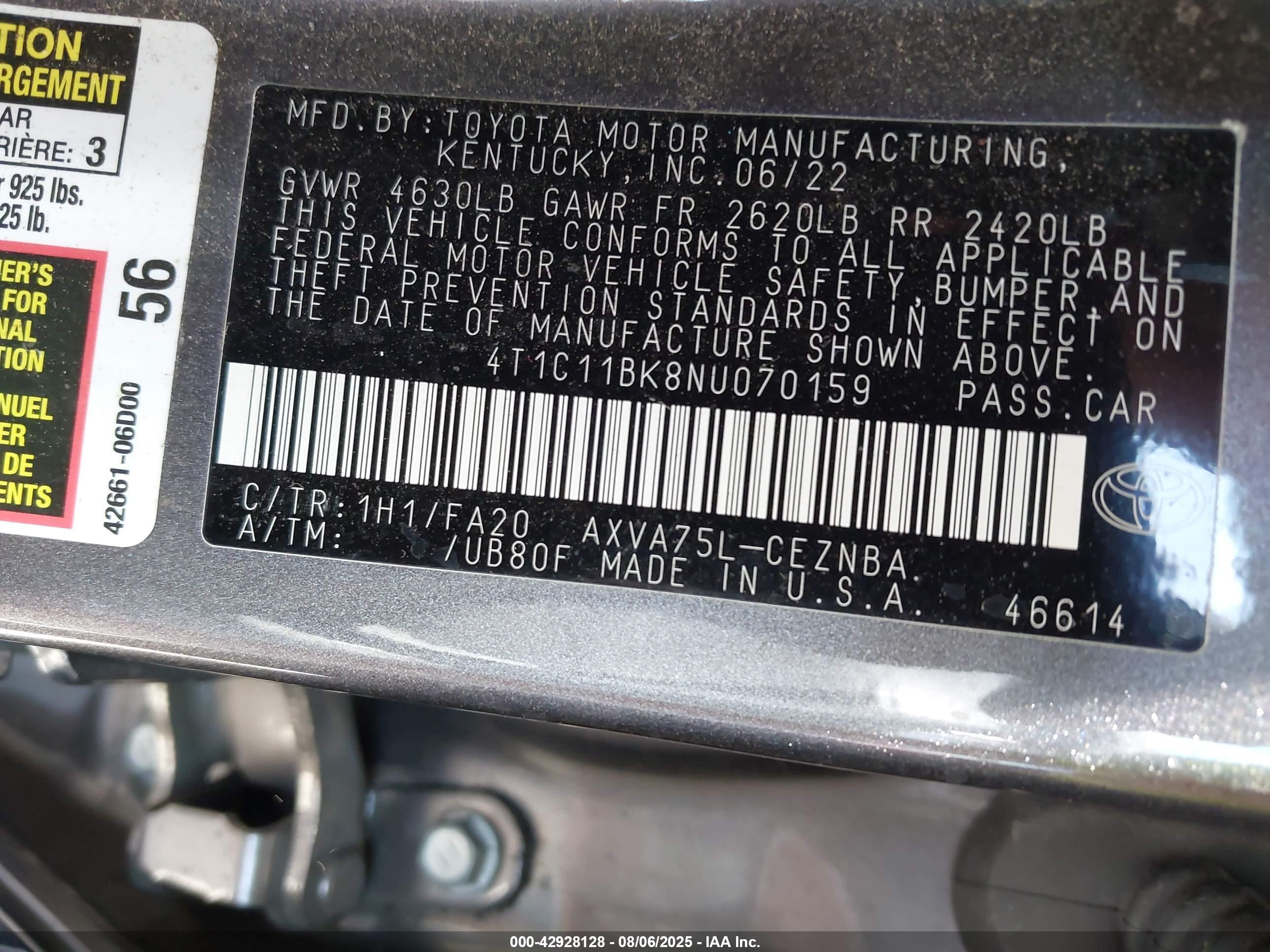 TOYOTA CAMRY image 9