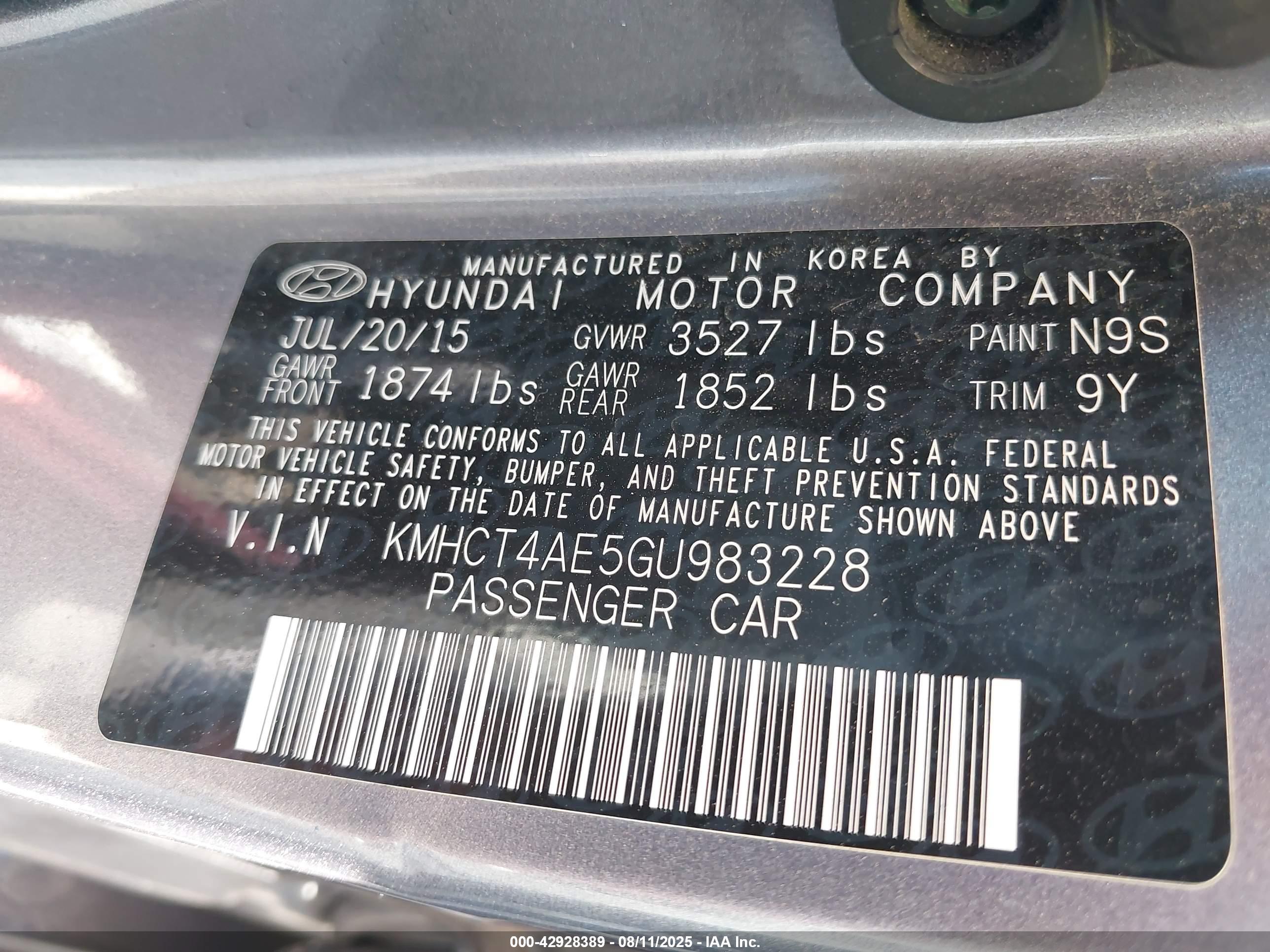 HYUNDAI ACCENT image 9