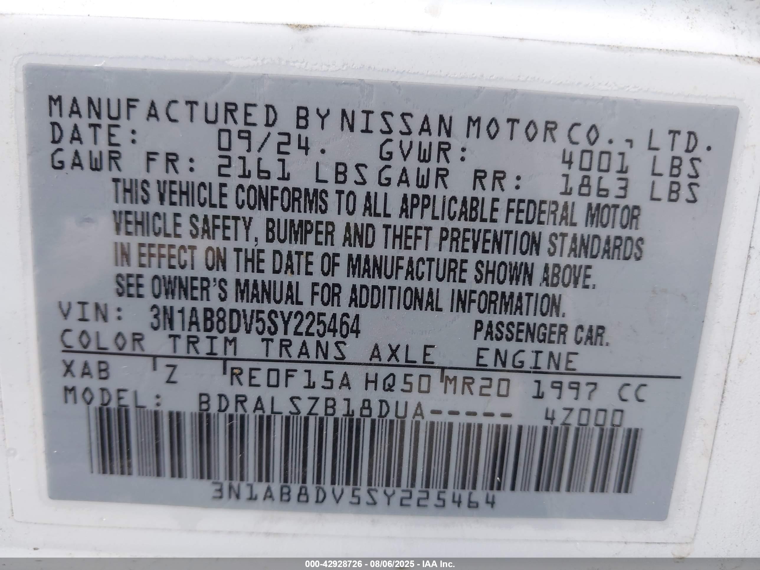 NISSAN SENTRA image 9
