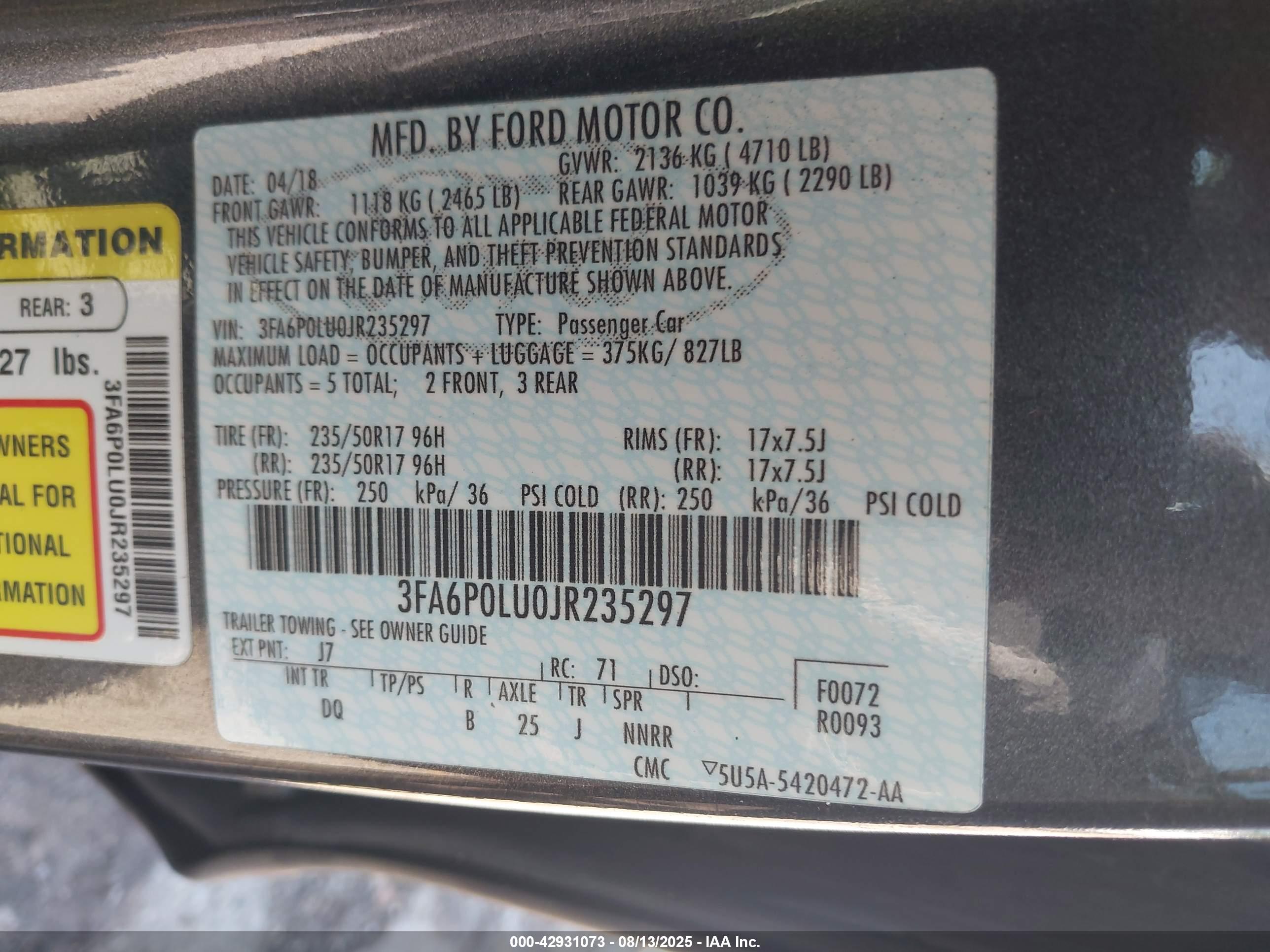 FORD FUSION image 9