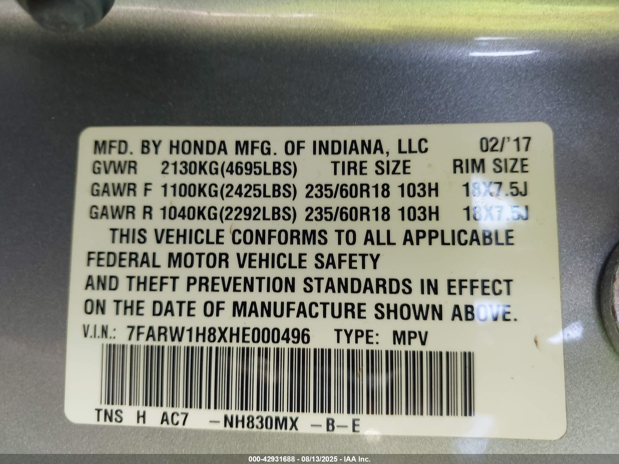 HONDA CR-V image 9