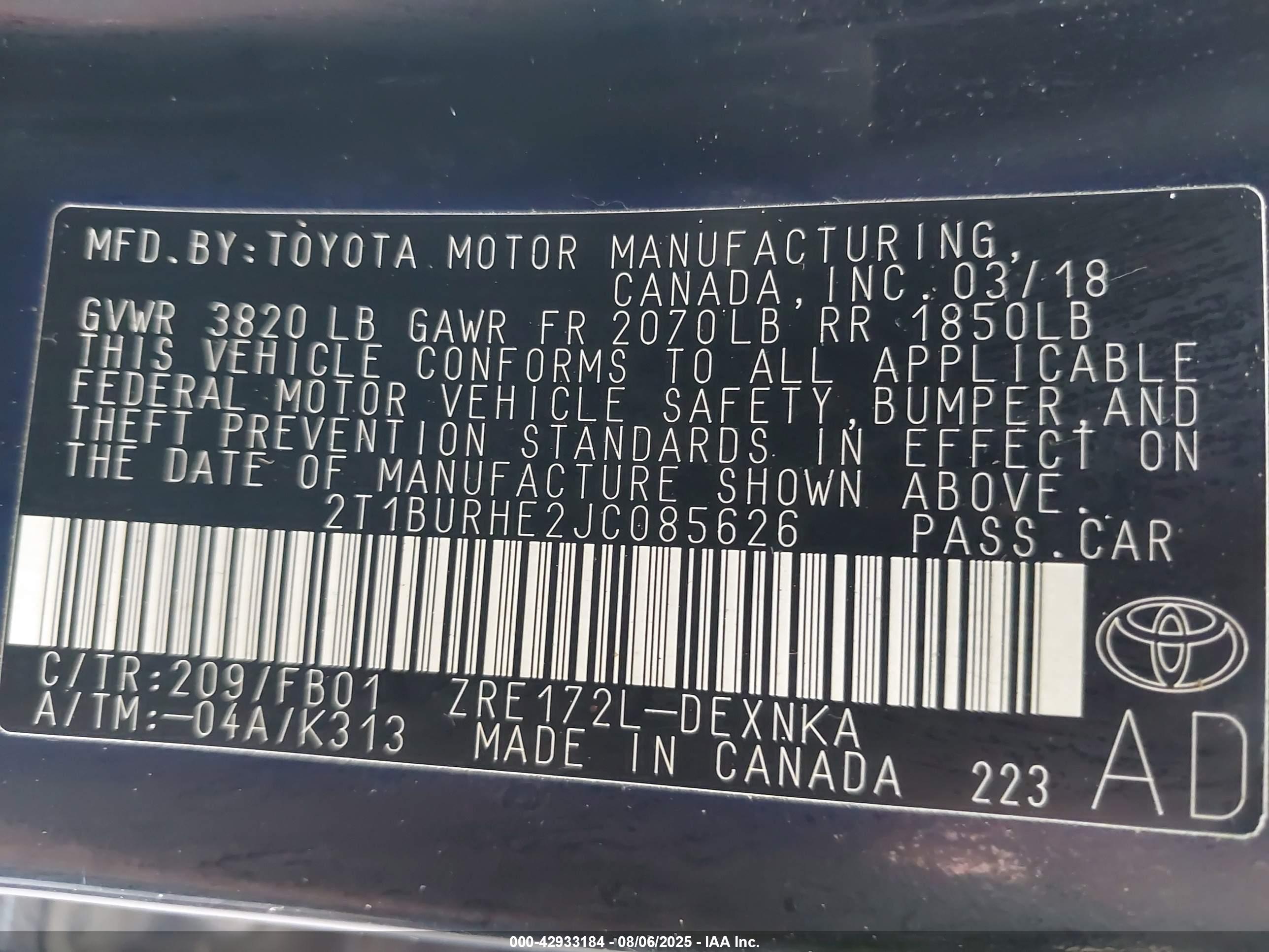 TOYOTA COROLLA image 9