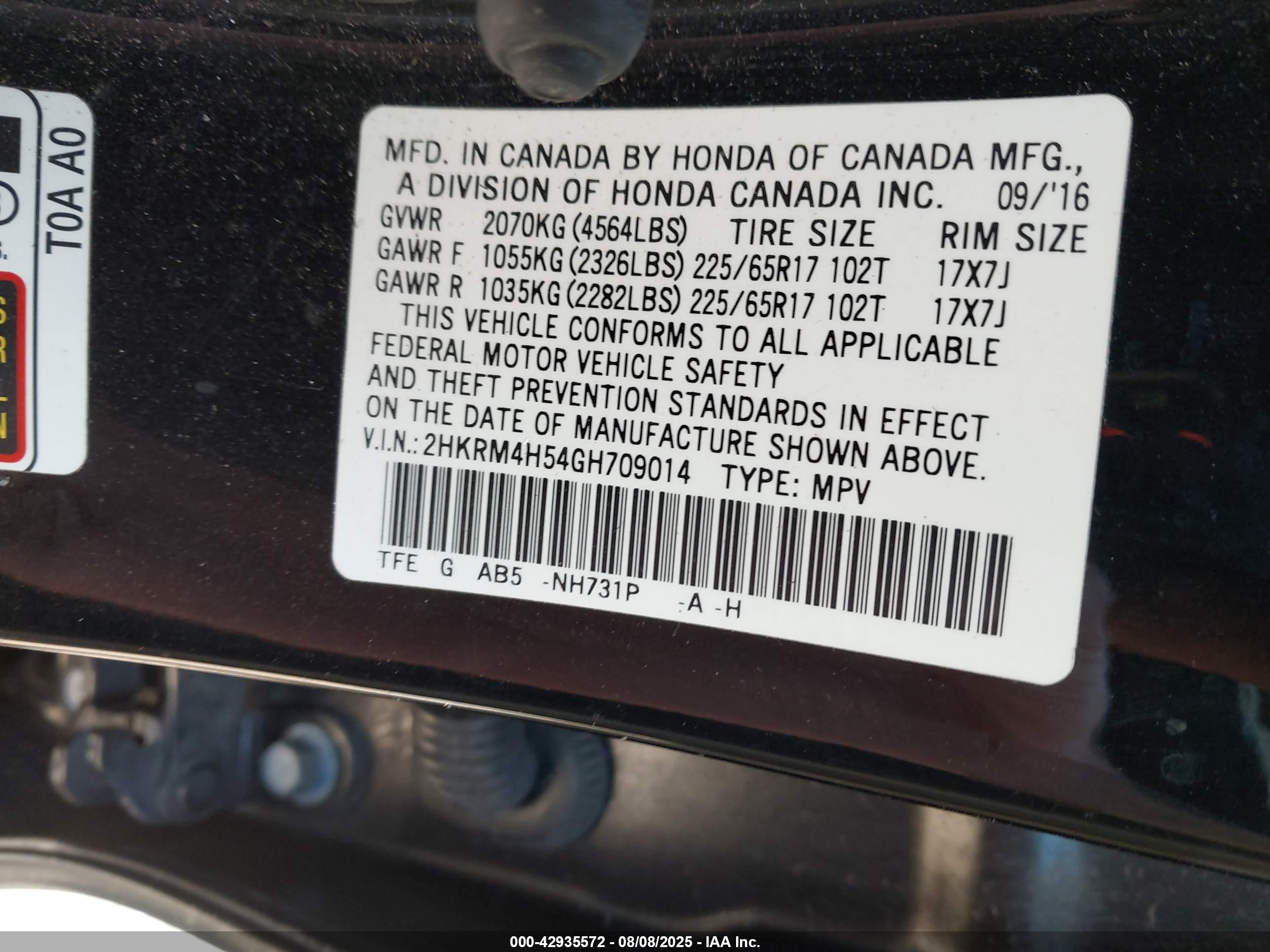 HONDA CR-V image 9