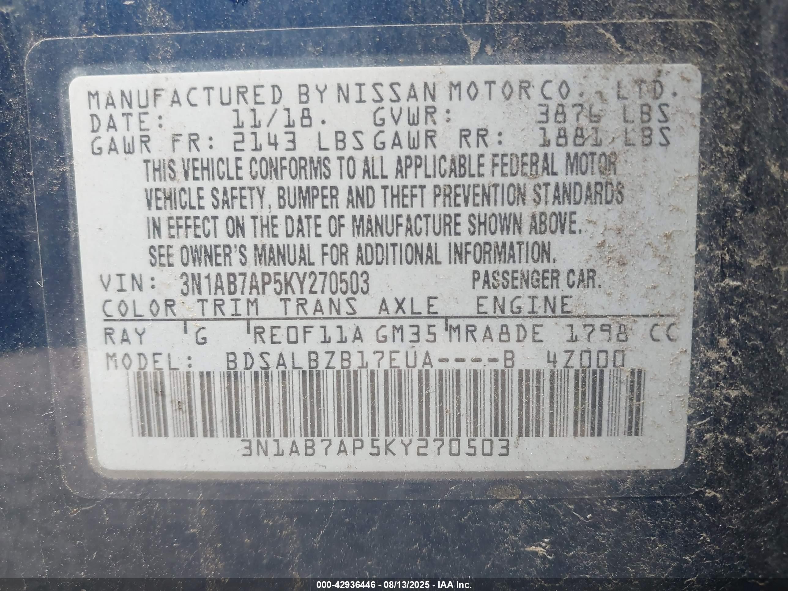 NISSAN SENTRA image 9