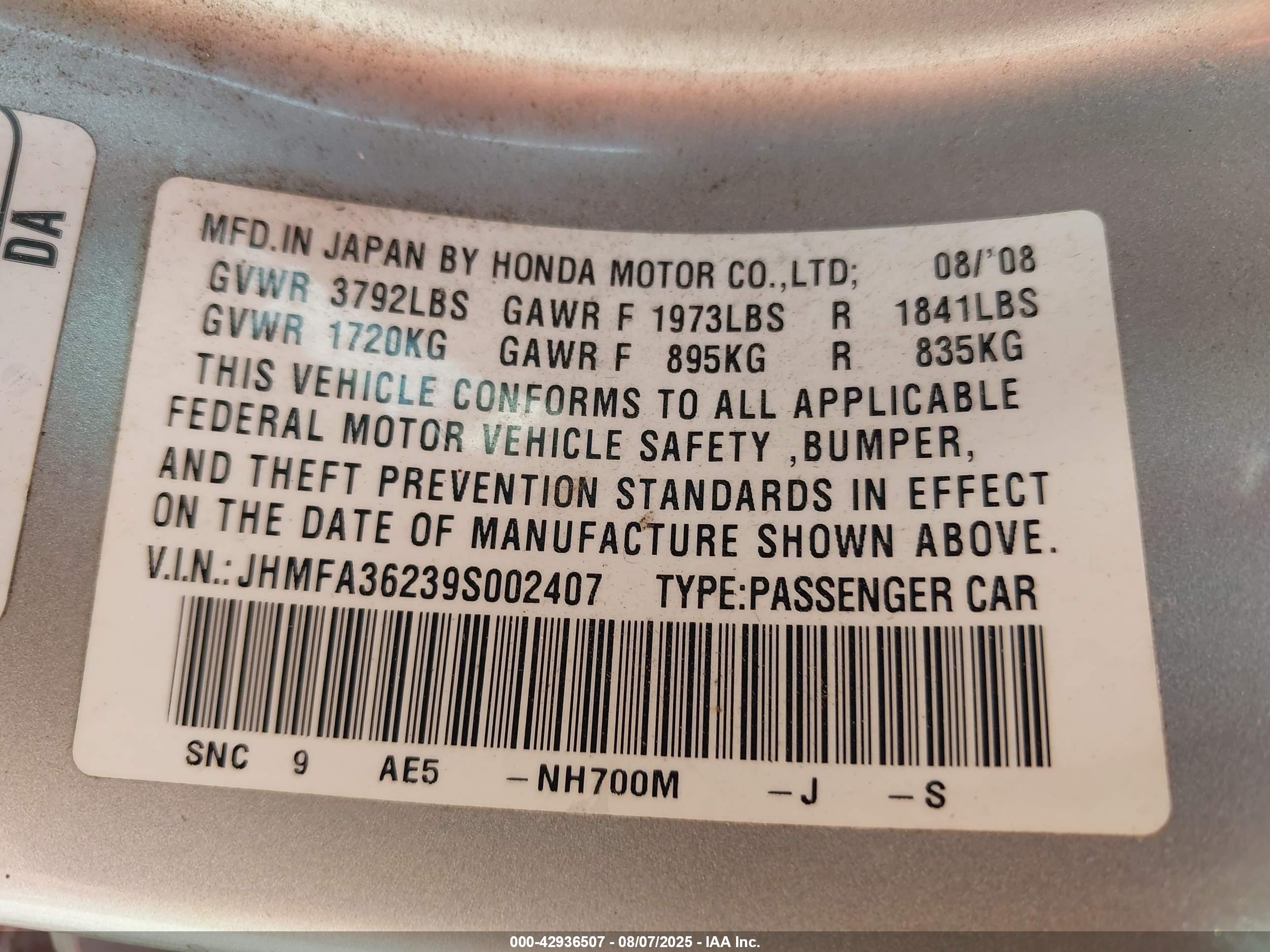 HONDA CIVIC image 9