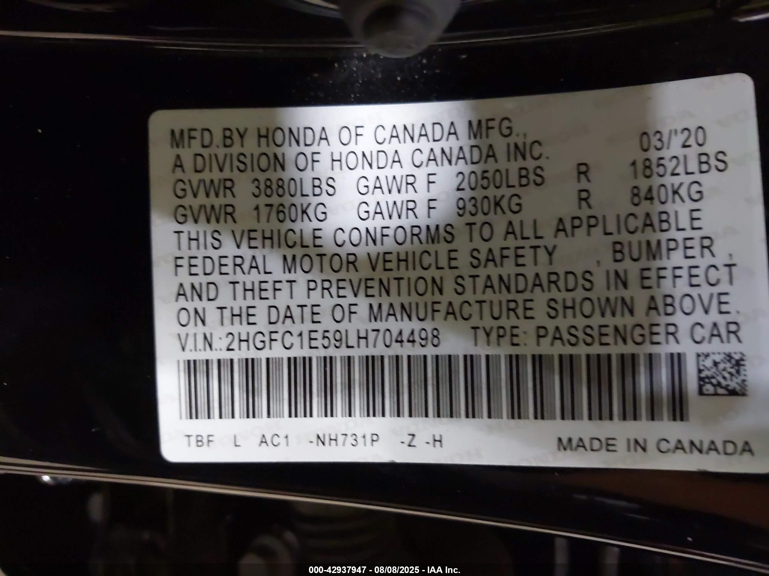 HONDA CIVIC image 9