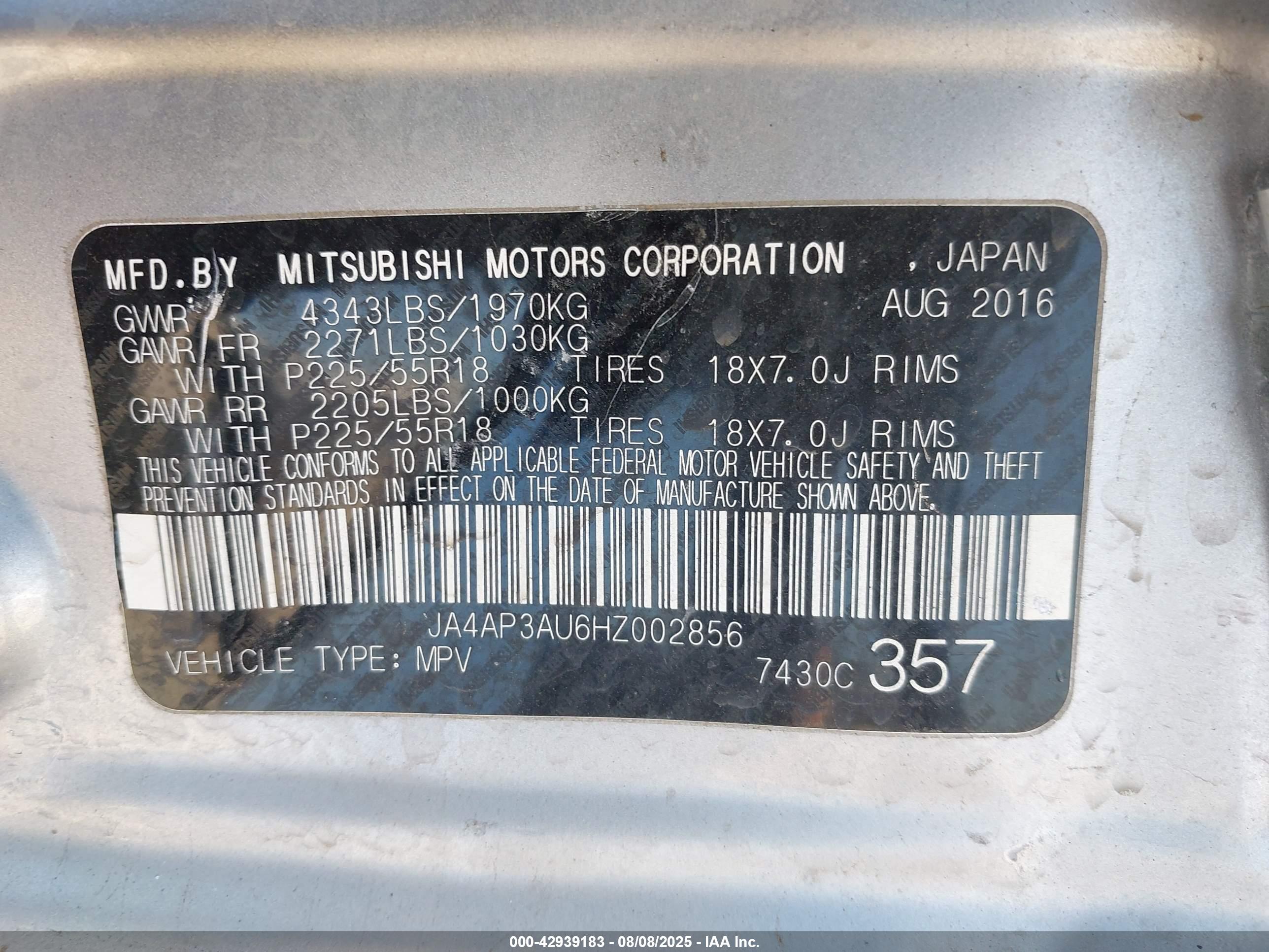 MITSUBISHI OUTLANDER image 9