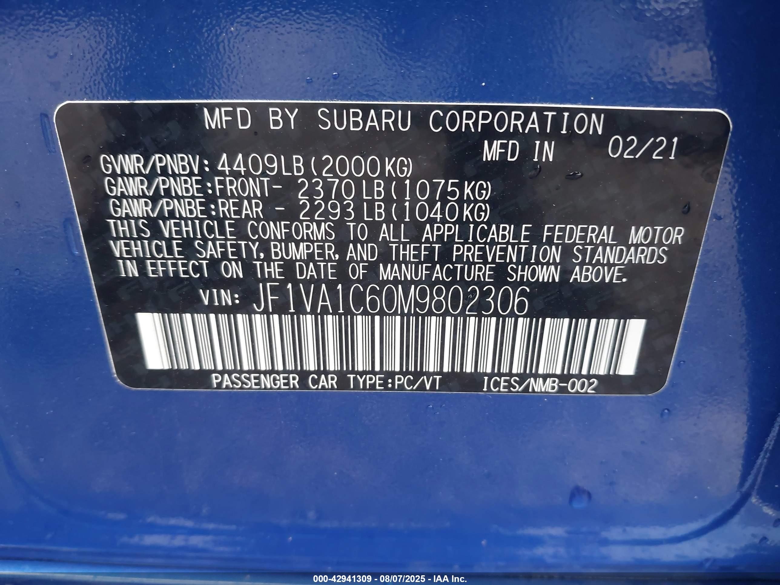 SUBARU WRX image 9