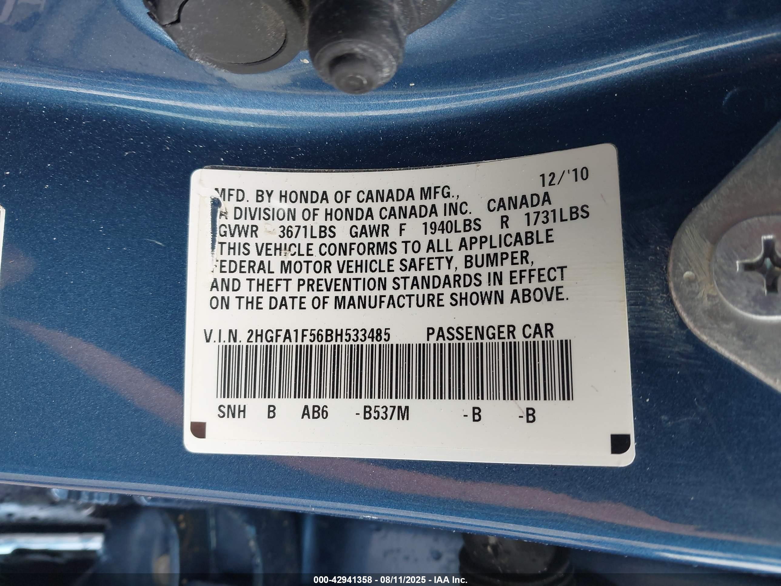 HONDA CIVIC image 9