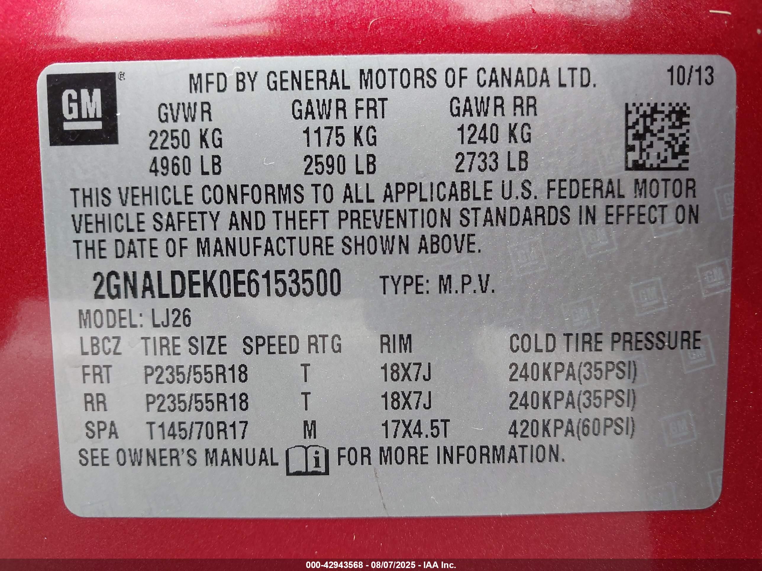 CHEVROLET EQUINOX image 9