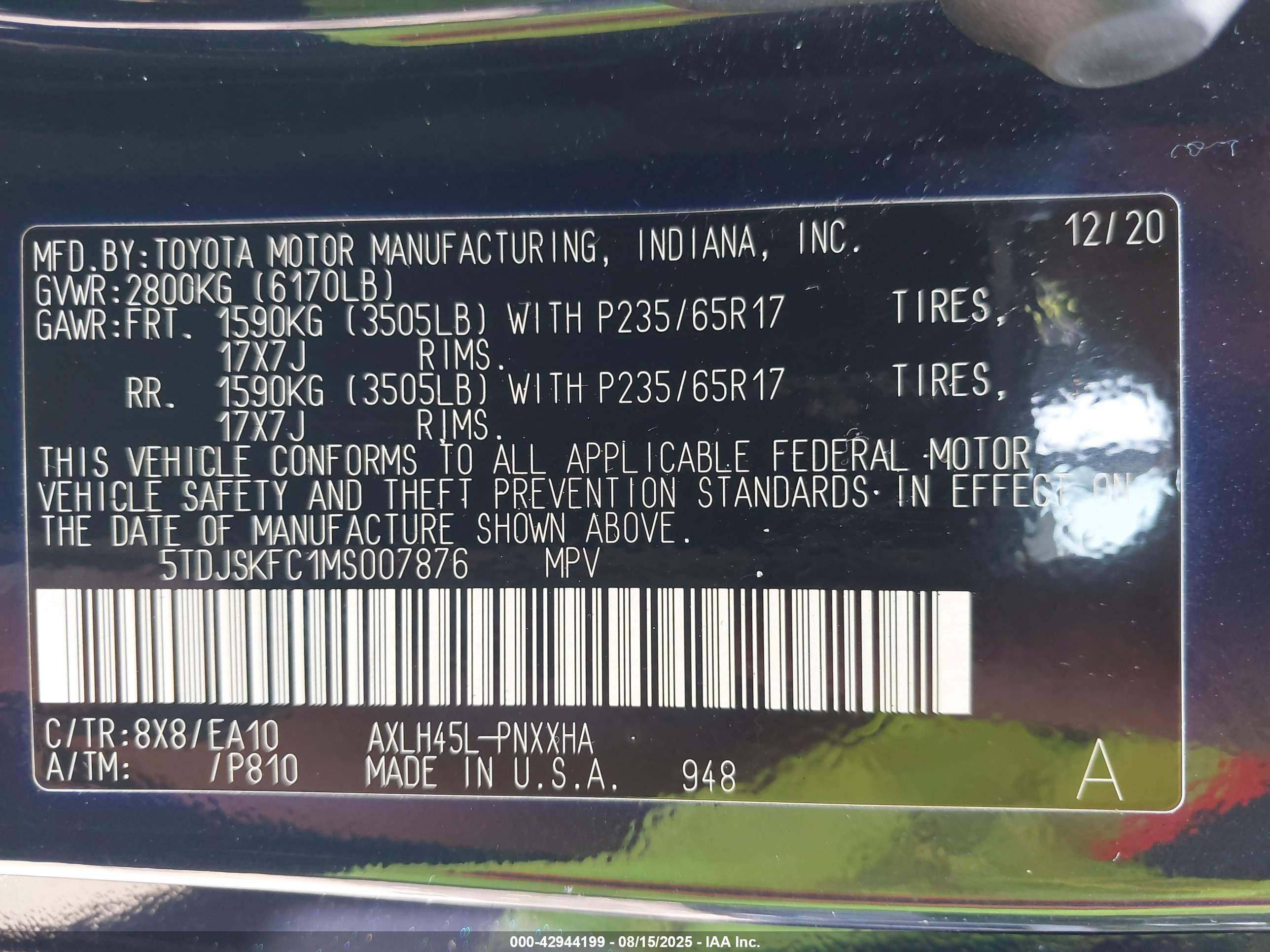 TOYOTA SIENNA image 9