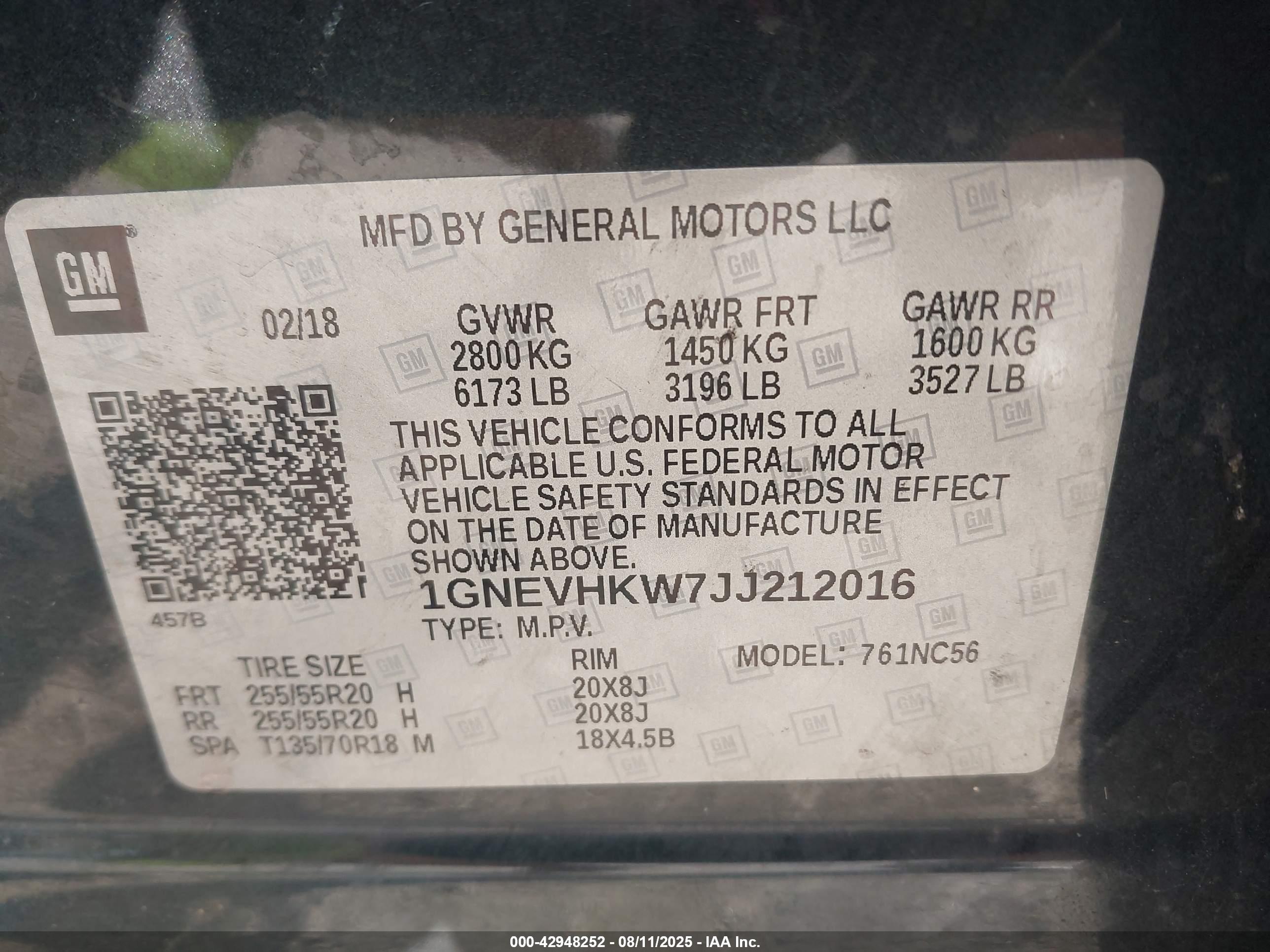 CHEVROLET TRAVERSE image 9