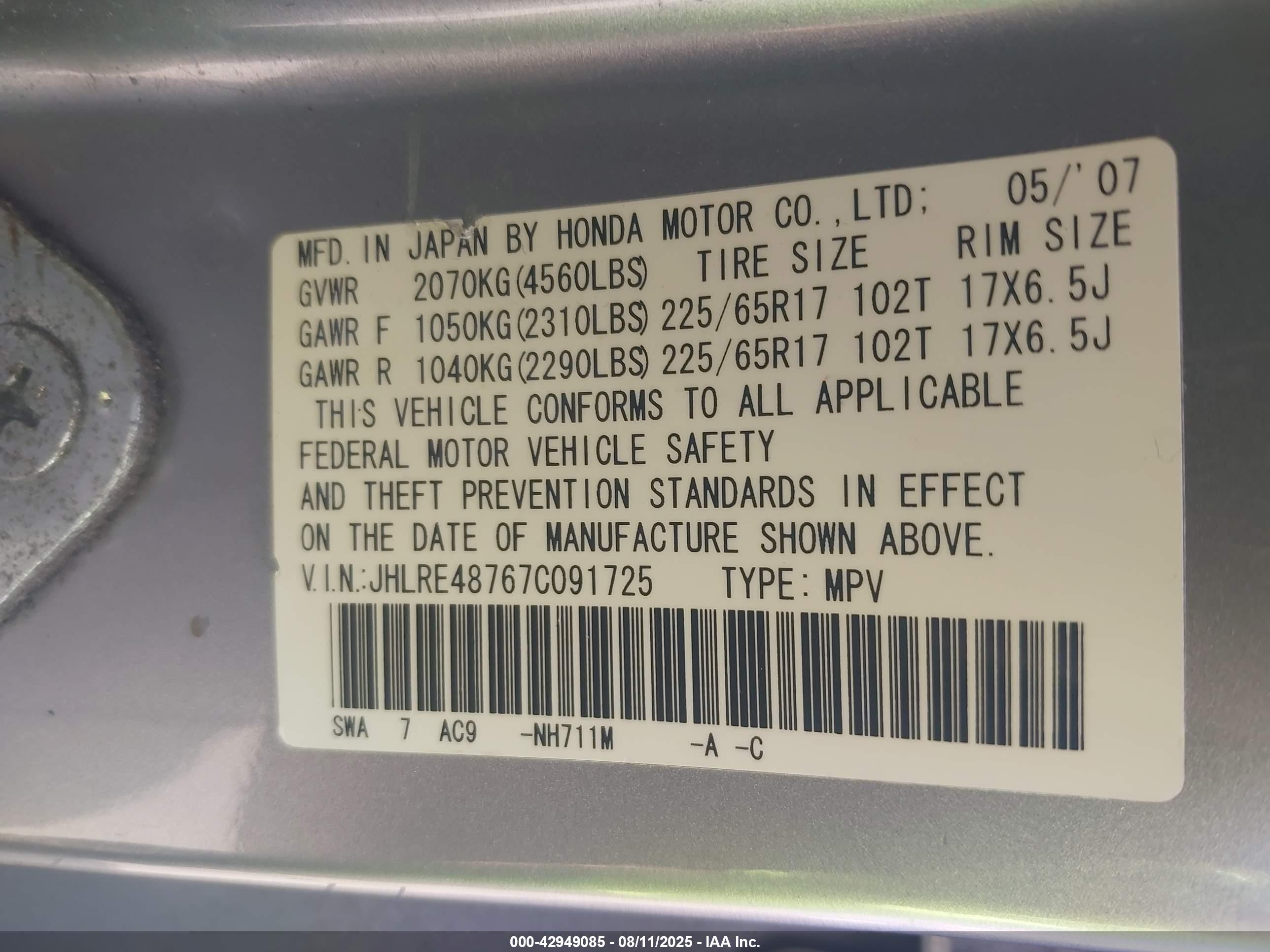 HONDA CR-V image 9