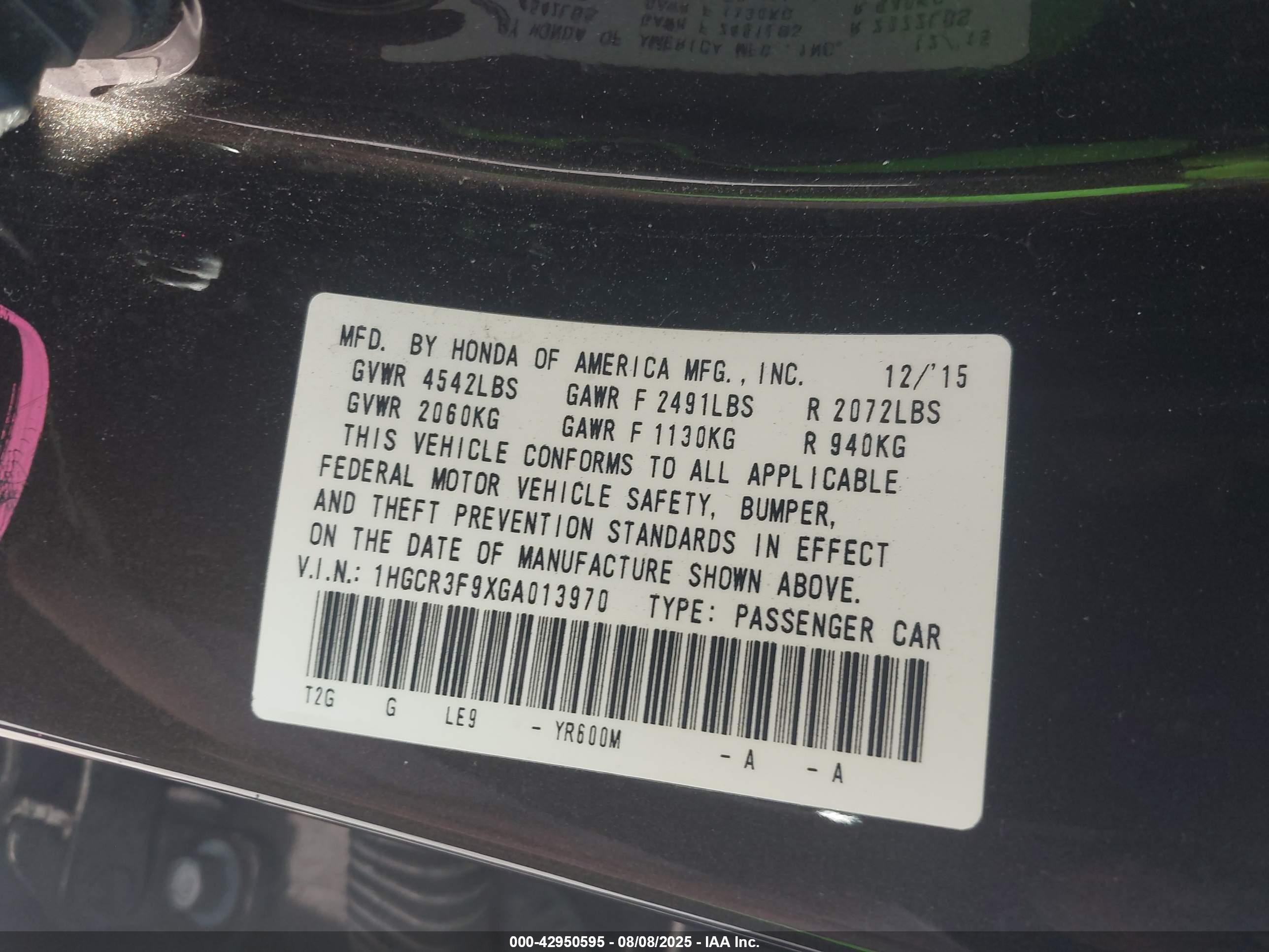 HONDA ACCORD image 9