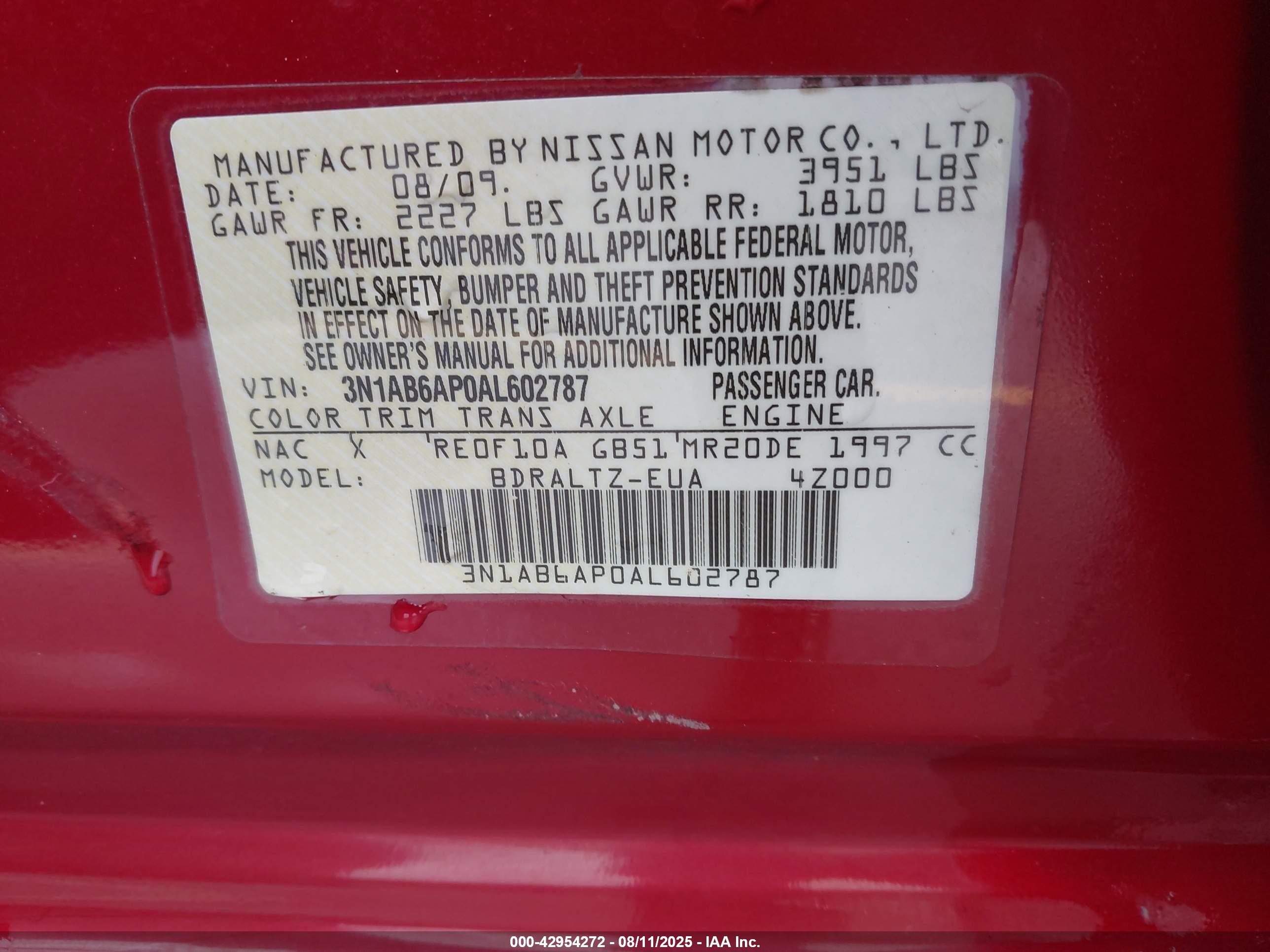 NISSAN SENTRA image 9