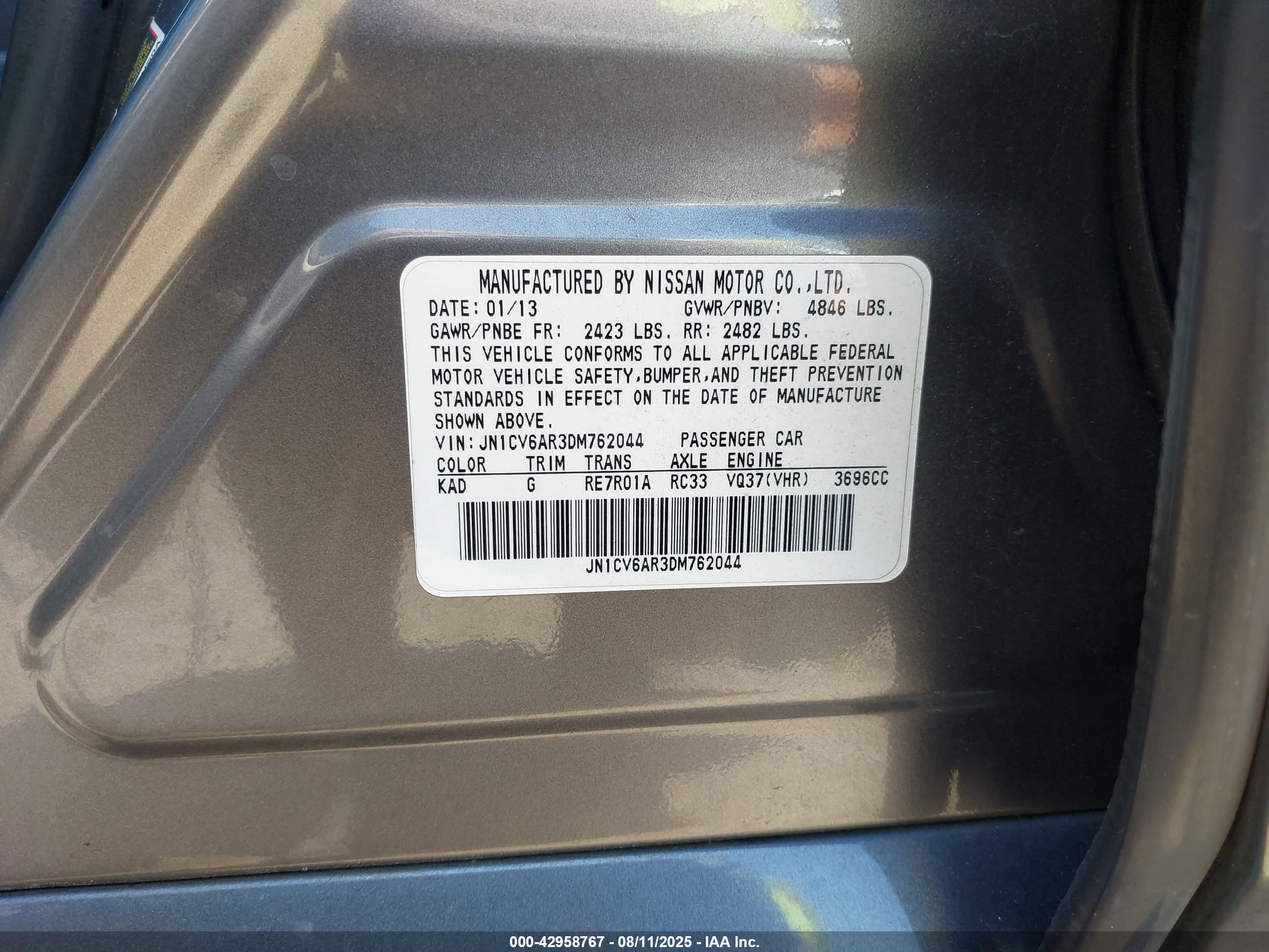 INFINITI G37X image 9