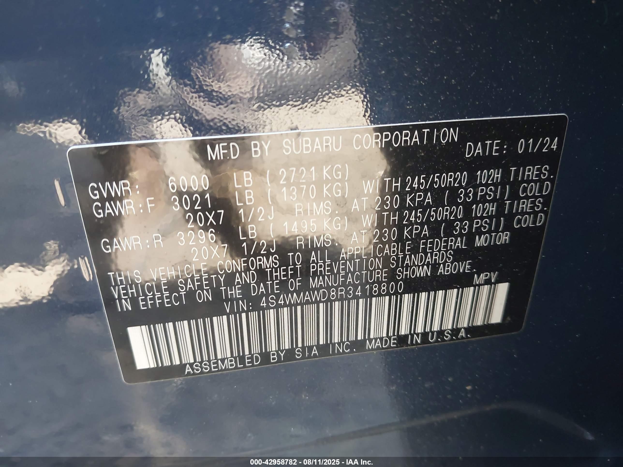 SUBARU ASCENT image 9