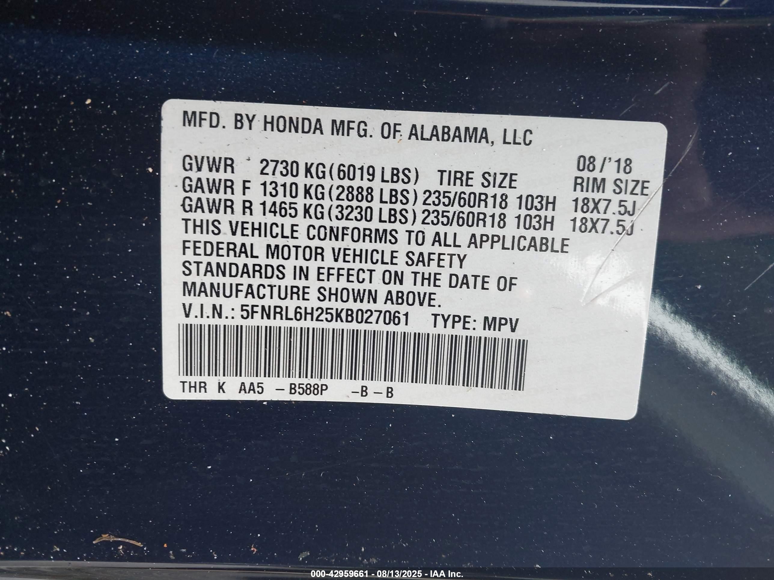 HONDA ODYSSEY image 9