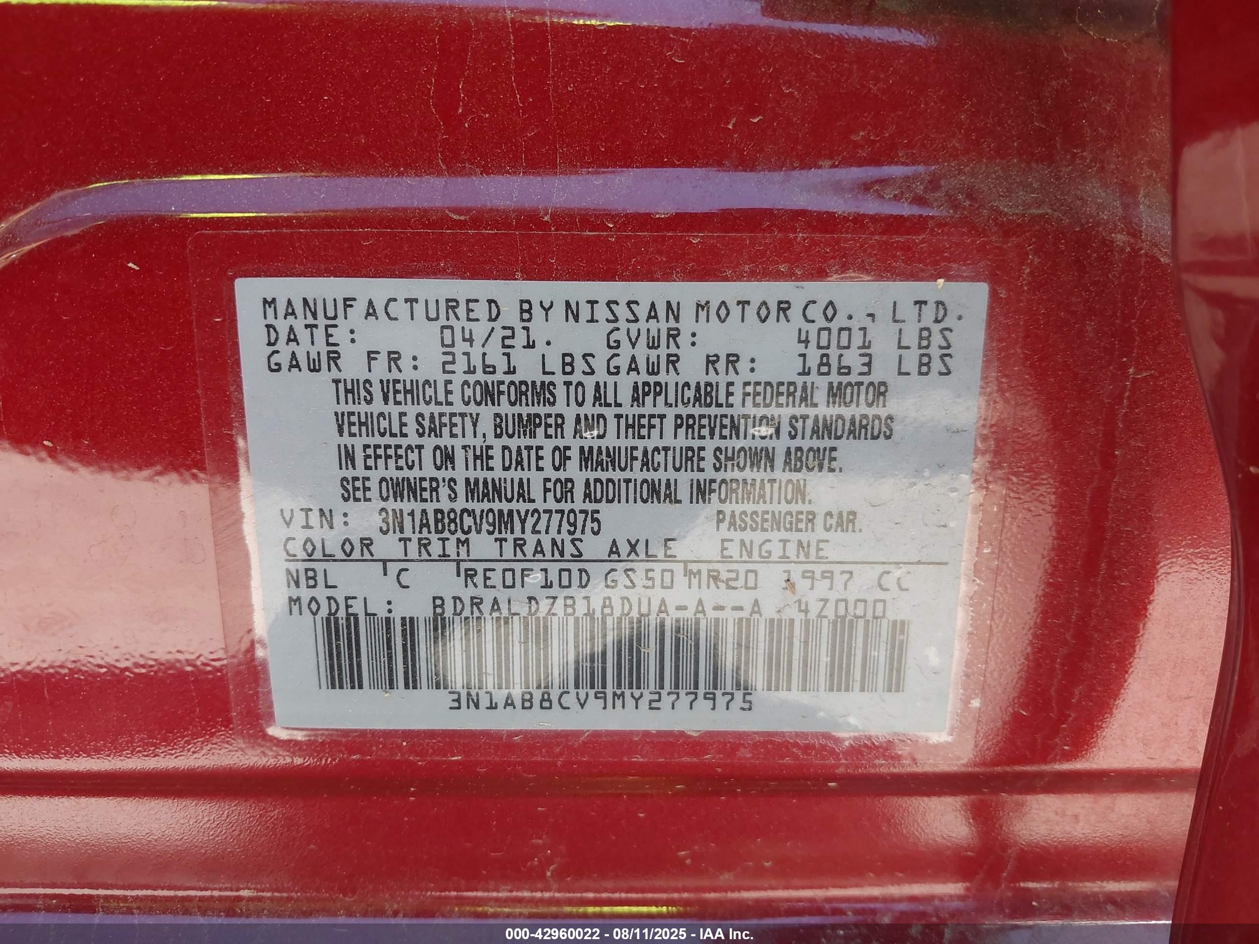 NISSAN SENTRA image 9