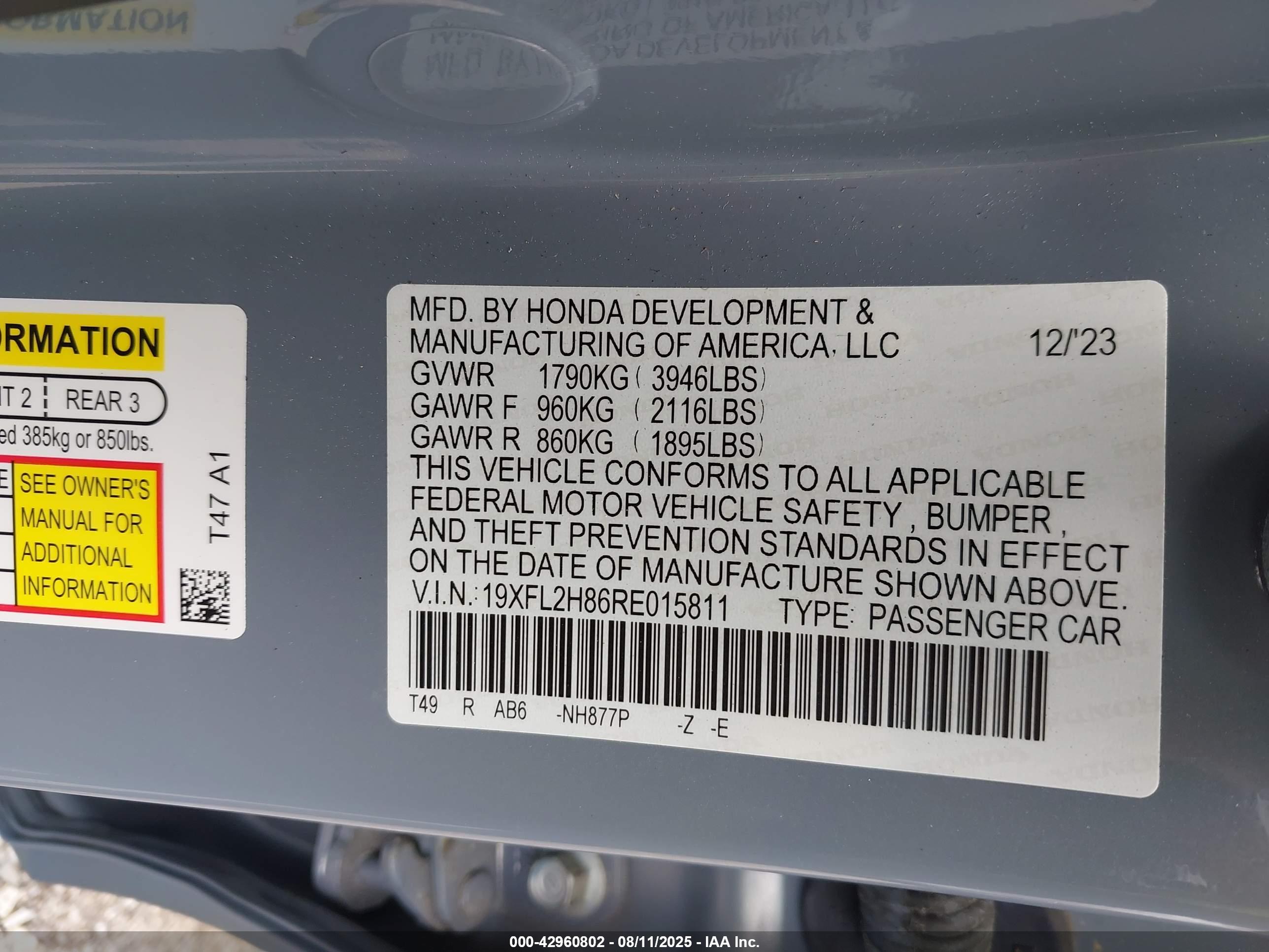 HONDA CIVIC image 9