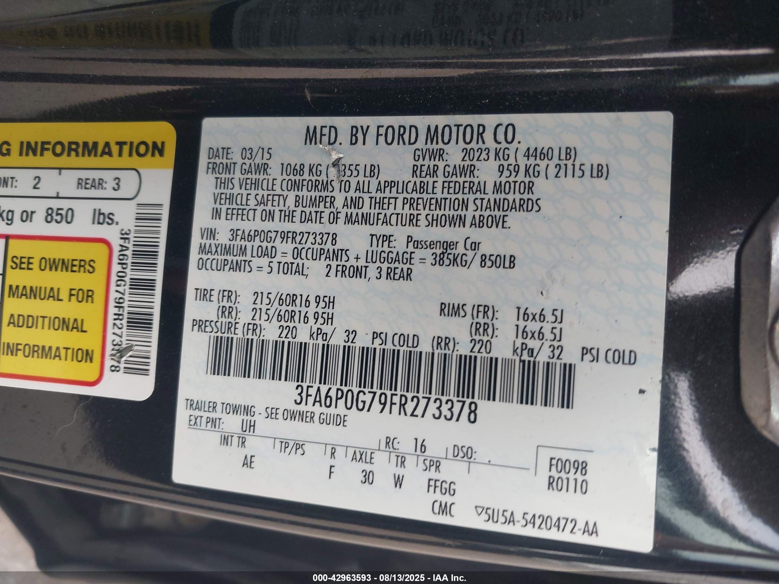 FORD FUSION image 9