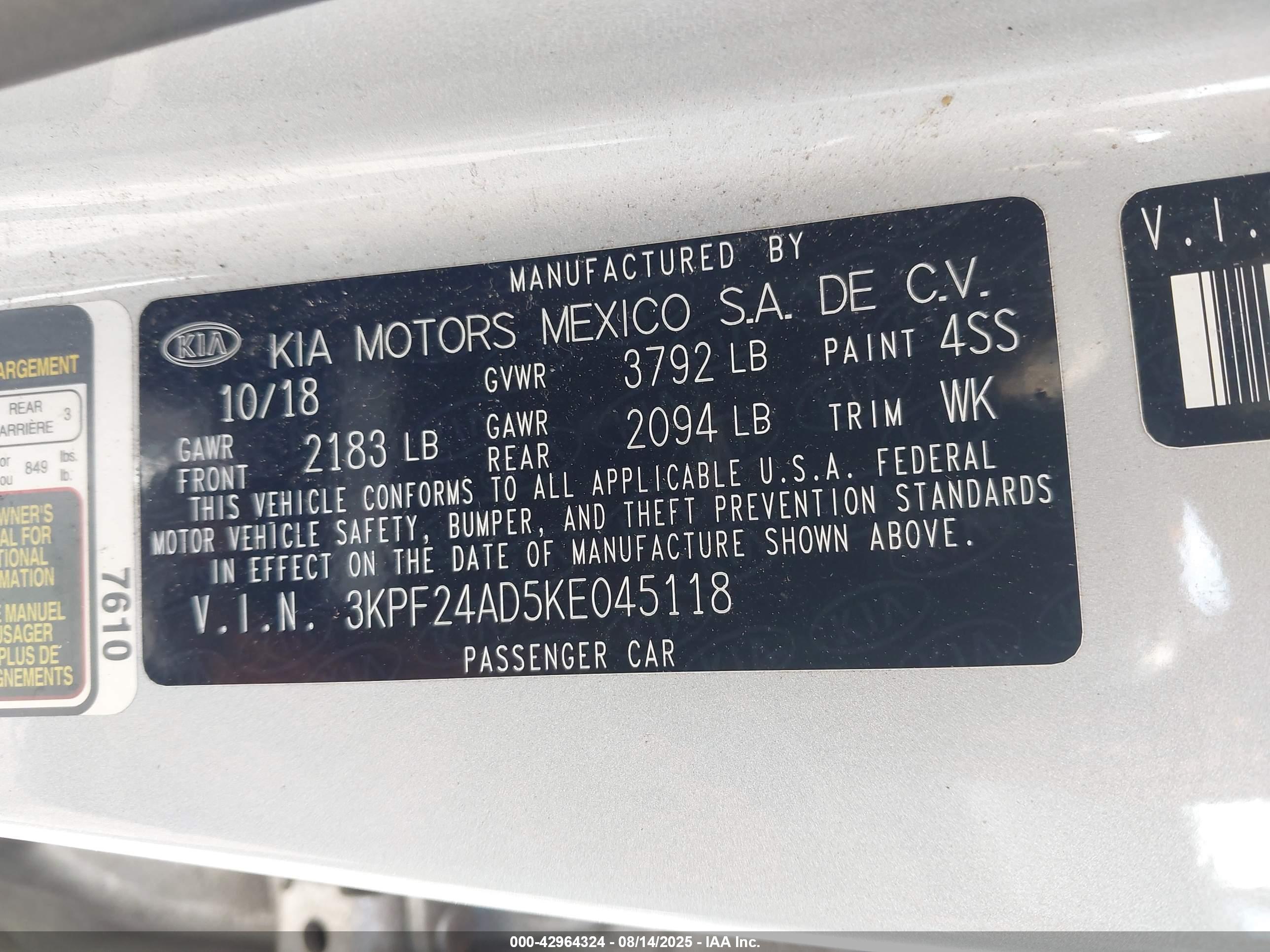 KIA FORTE image 9